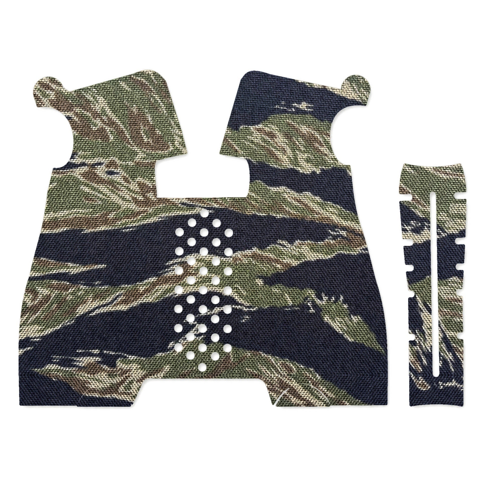 BCM Mod 1 grip wrap kit outline, Tiger Stripe (Green/Black)
