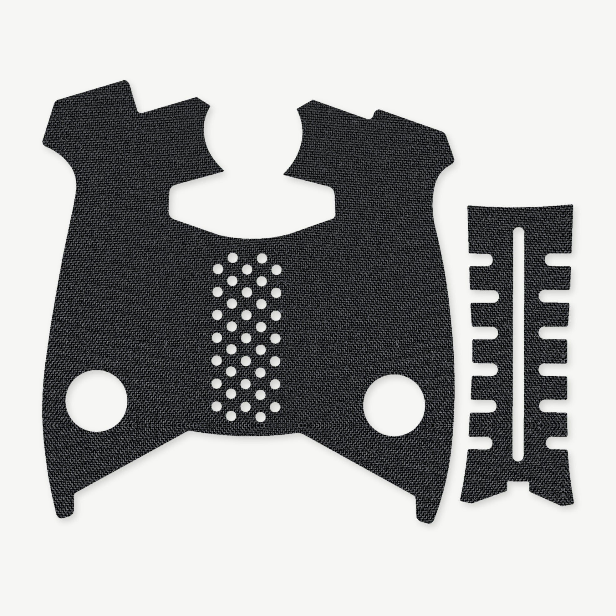 Grip Kit for Beretta APX A1 Full Size - die-cut Cordura 1000D kit pieces in Black - Combat Textiles