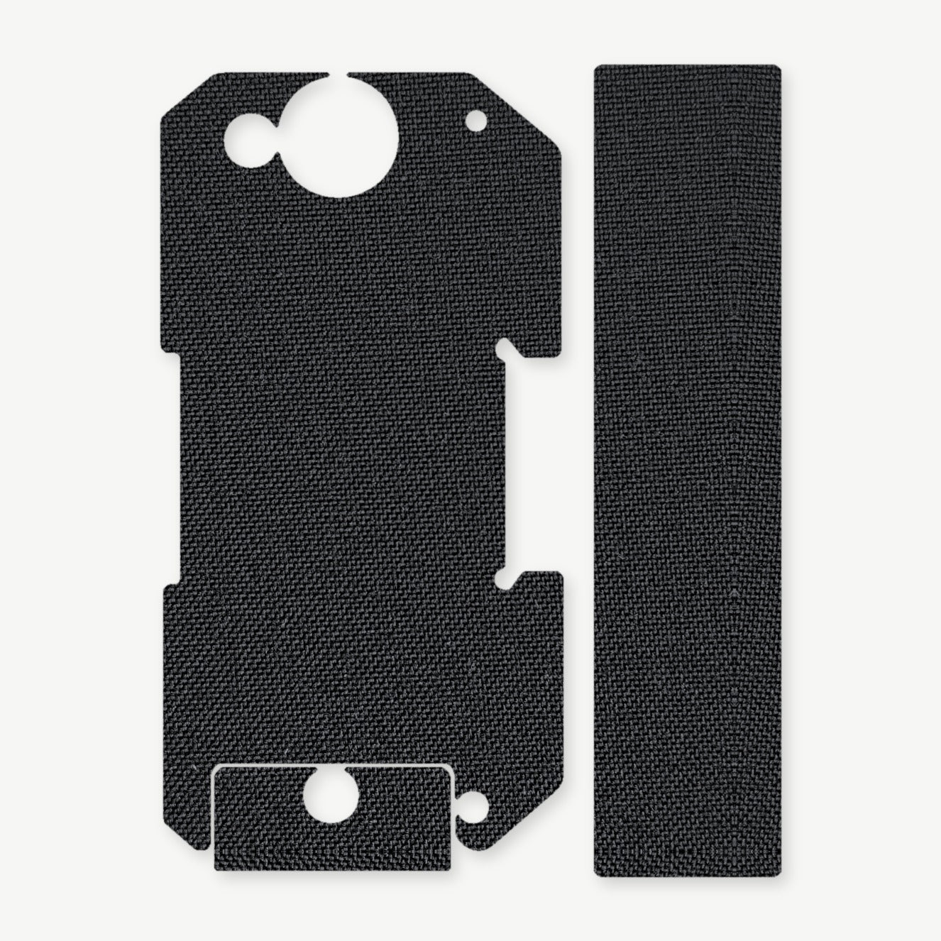 Light Wrap Kit for BRAUN Tactical Rail Mount - die-cut Cordura 1000D kit pieces in Black - Combat Textiles