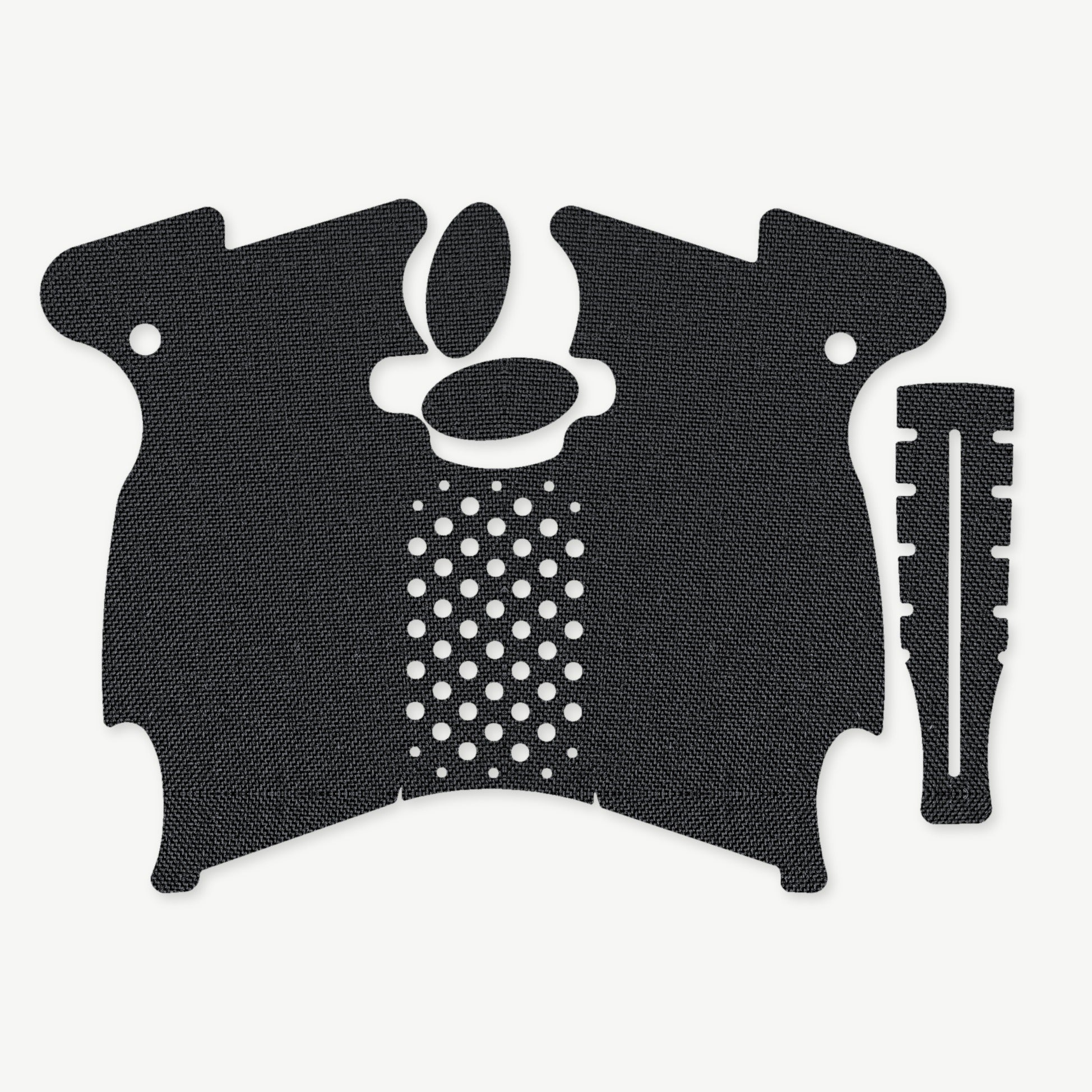 Grip Kit for Canik Mete MC9L / LS - die-cut Cordura 1000D kit pieces in Black - Combat Textiles