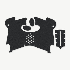 Grip Kit for Canik TP9 Elite SC - die-cut Cordura 1000D kit pieces in Black - Combat Textiles