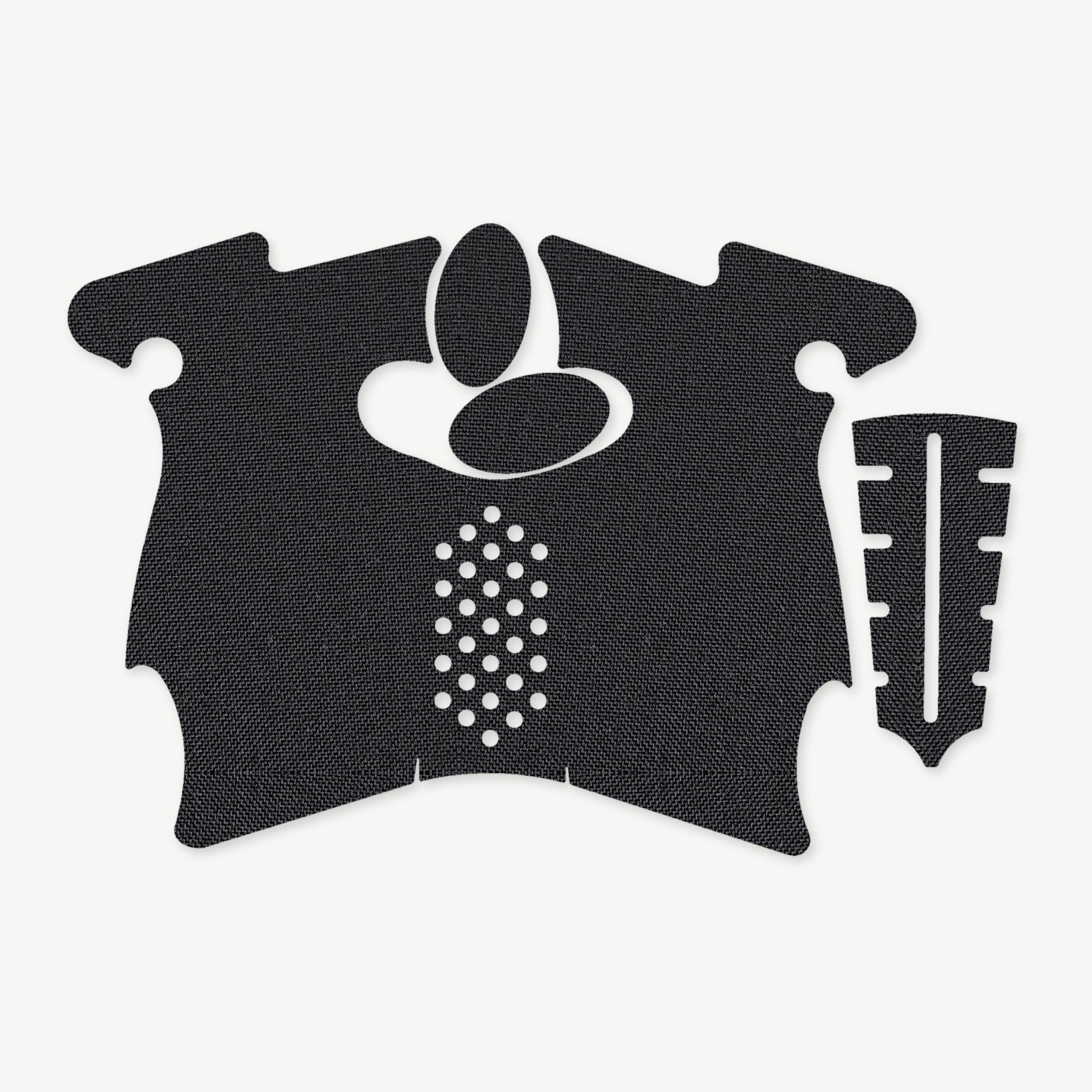 Grip Kit for Canik TP9 SF Elite - die-cut Cordura 1000D kit pieces in Black - Combat Textiles