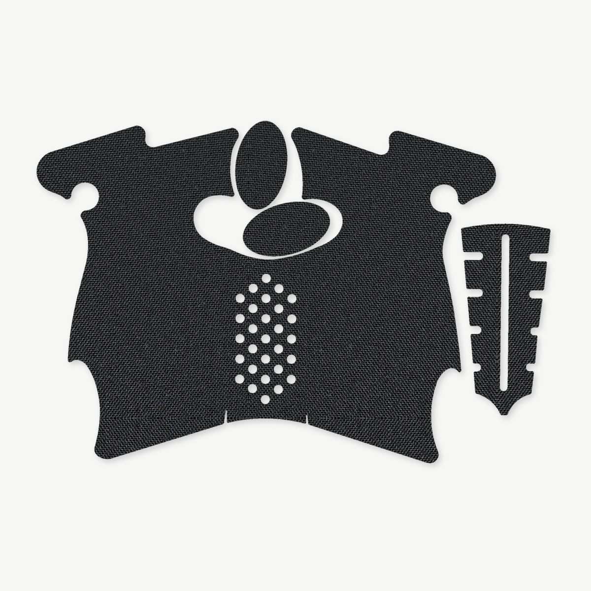 Grip Kit for Canik TP9 SF Elite - die-cut Cordura 1000D kit pieces in Black - Combat Textiles