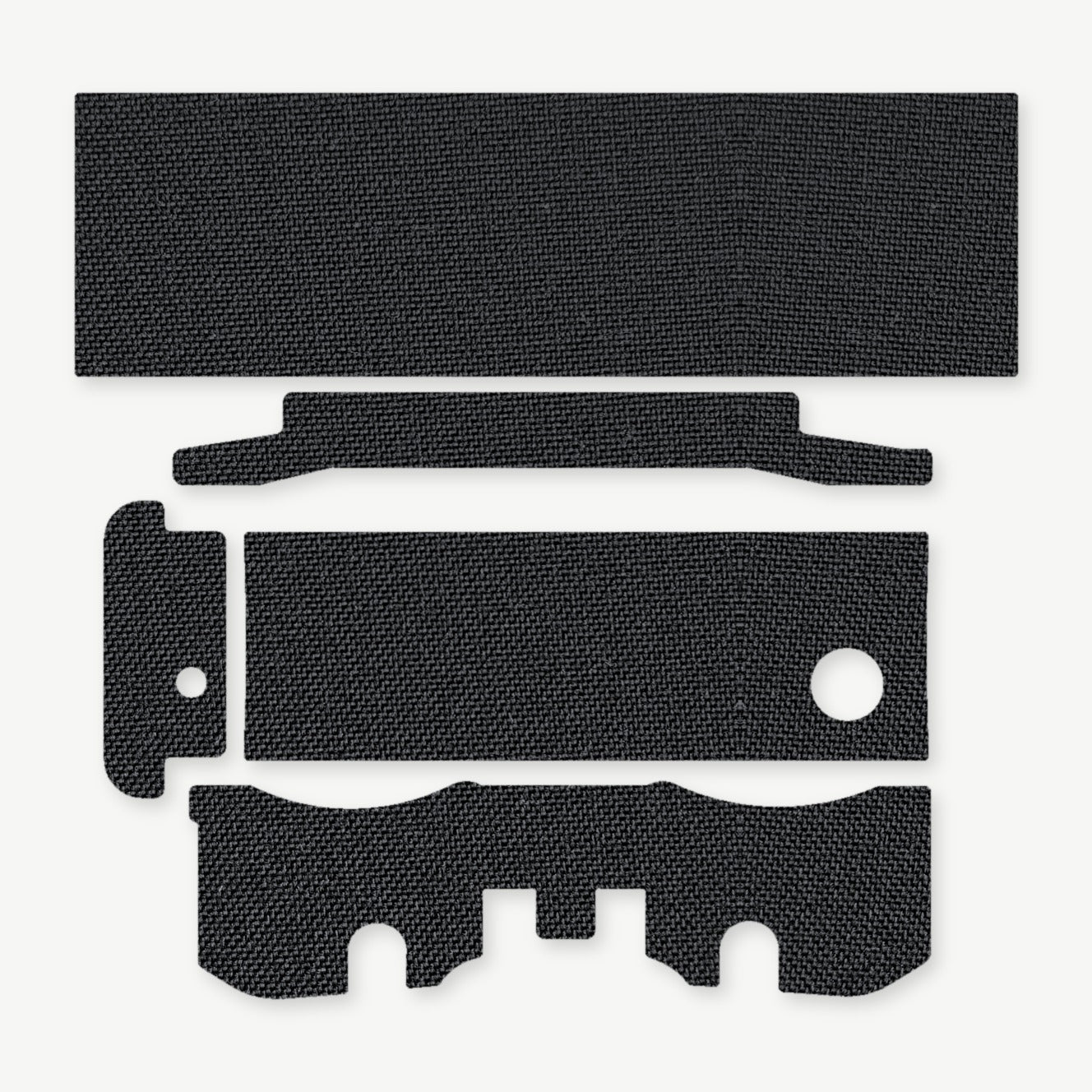 Light Wrap Kit for Cloud Defensive EPL Duty - die-cut Cordura 1000D kit pieces in Black - Combat Textiles