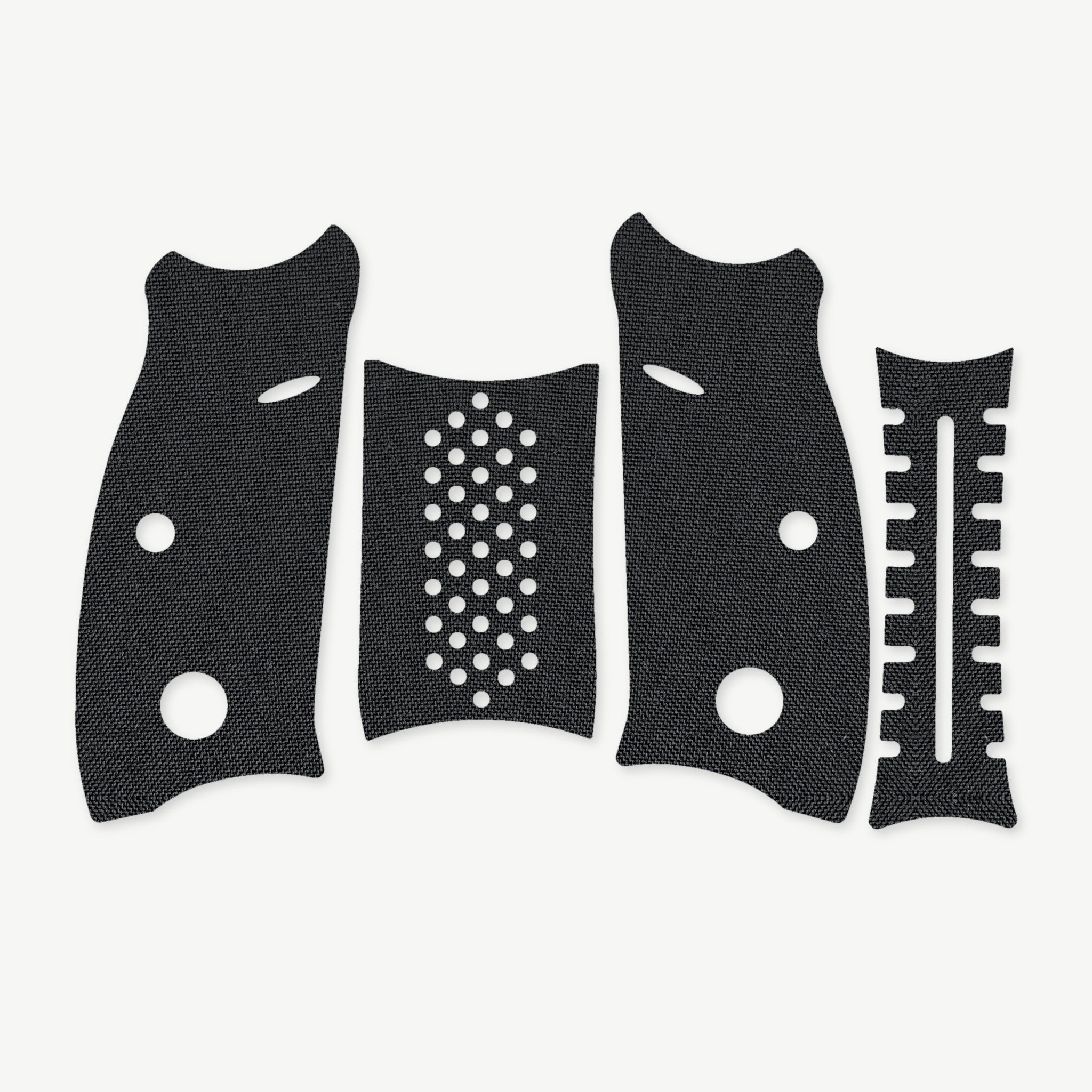 Grip Kit for CZ 75 SP-01 / CZ 75 - die-cut Cordura 1000D kit pieces in Black - Combat Textiles