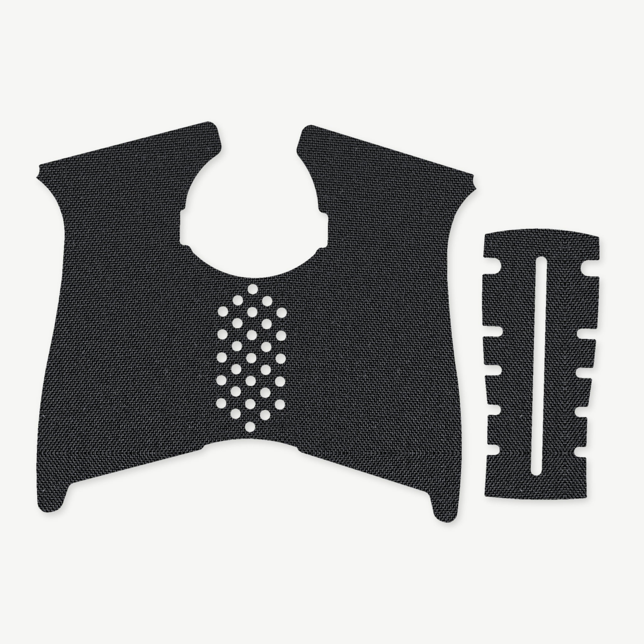 Grip Kit for CZ P-07 - die-cut Cordura 1000D kit pieces in Black - Combat Textiles