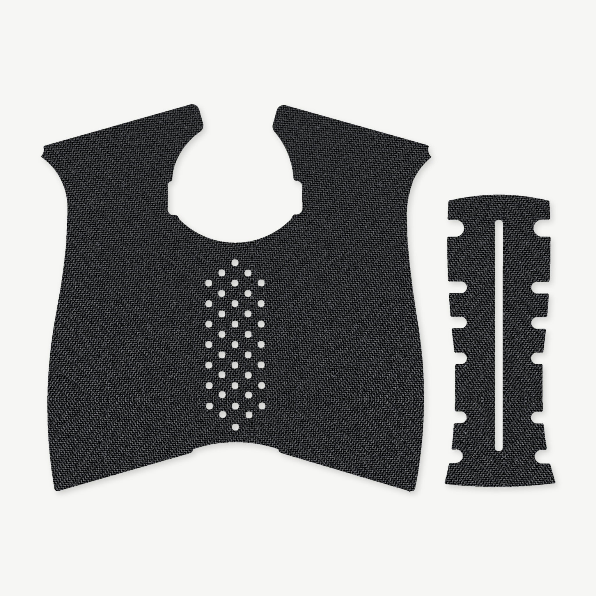 Grip Kit for CZ P-09 - die-cut Cordura 1000D kit pieces in Black - Combat Textiles