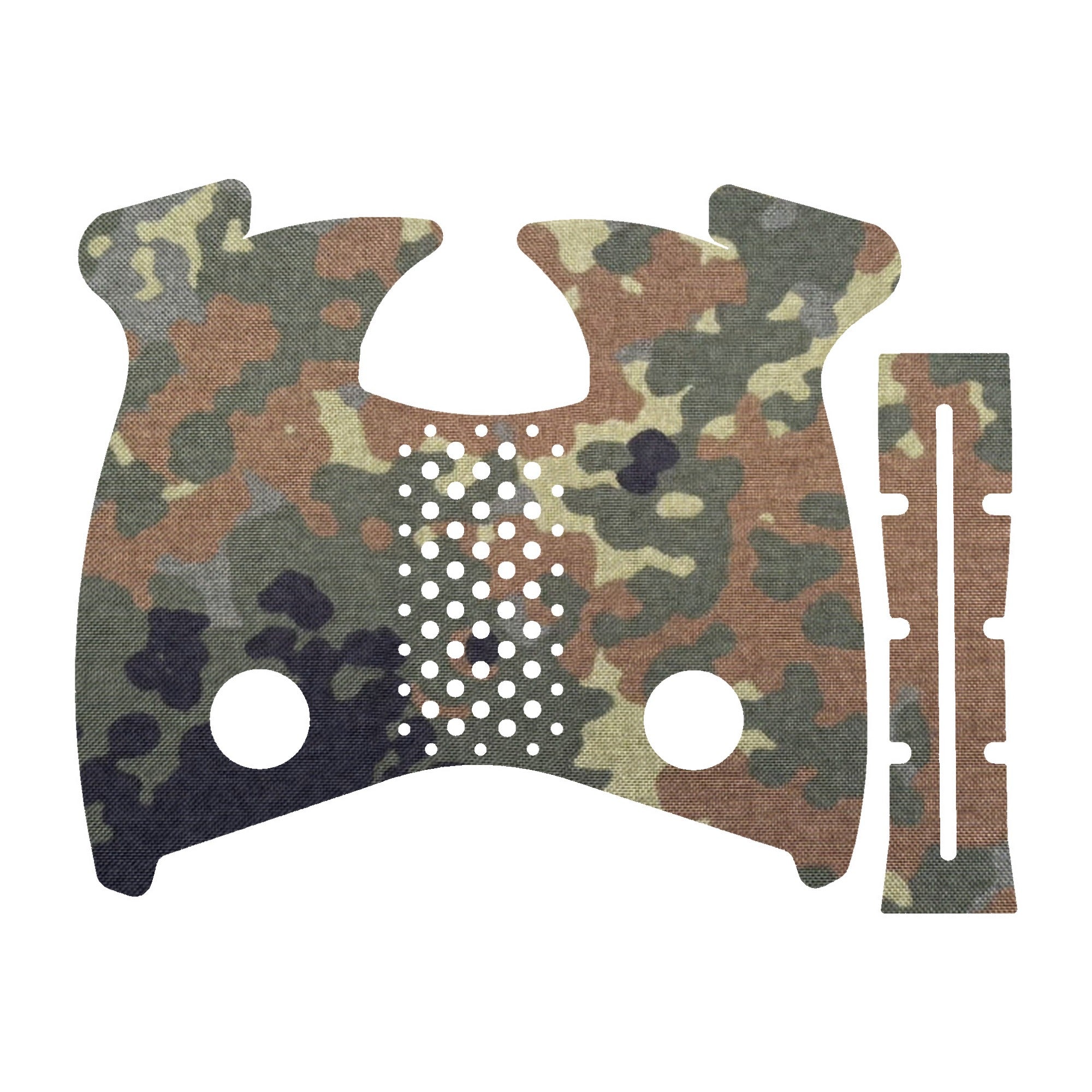 CZ P10C grip wrap kit outline, Flecktarn