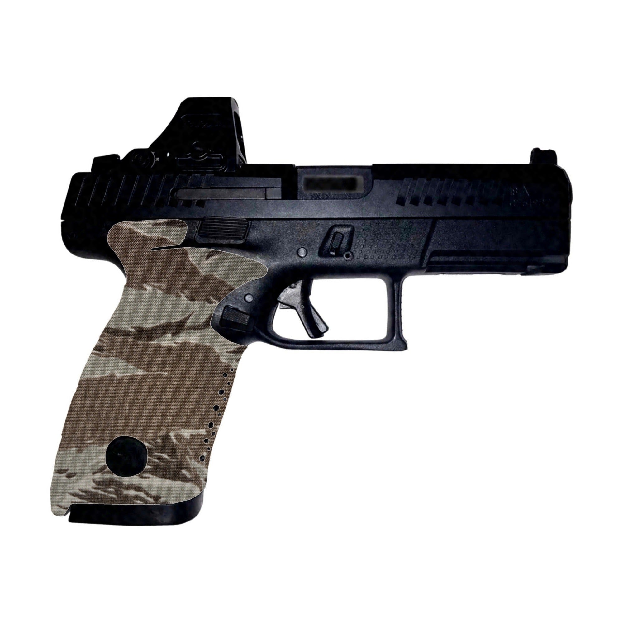 CZ P10C Cordura grip wrap, Tiger Stripe (Desert)