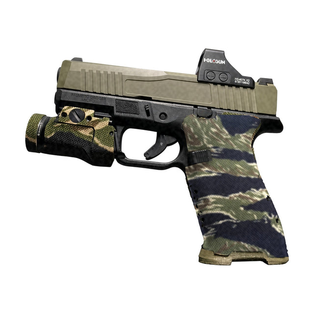 Palmetto State Armory (PSA) Dagger Micro Cordura grip wrap, Tiger Stripe (Green/Black)
