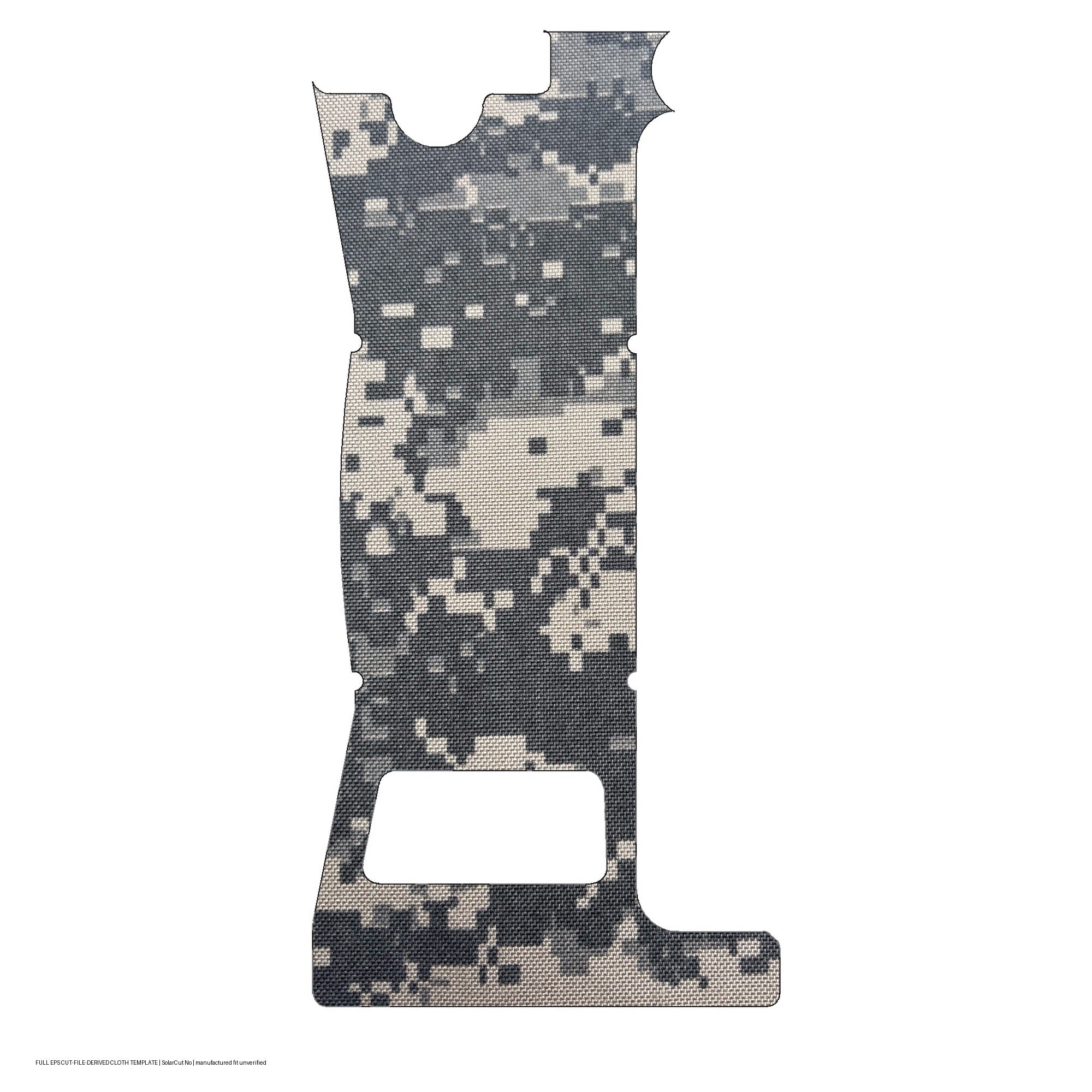 Holosun EPS optic wrap kit outline, ACU (Solar Cut: No)