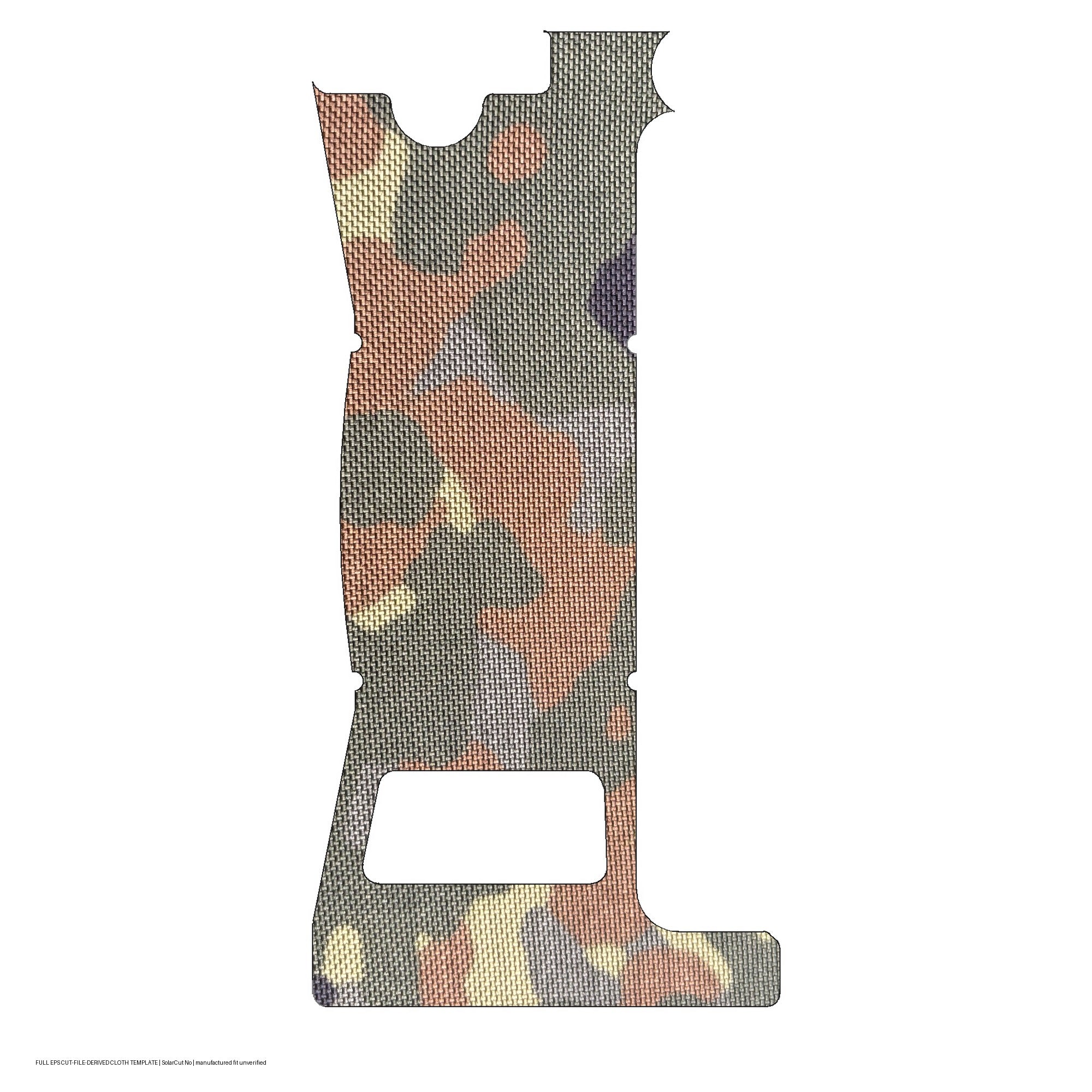 Holosun EPS optic wrap kit outline, Flecktarn (Solar Cut: No)
