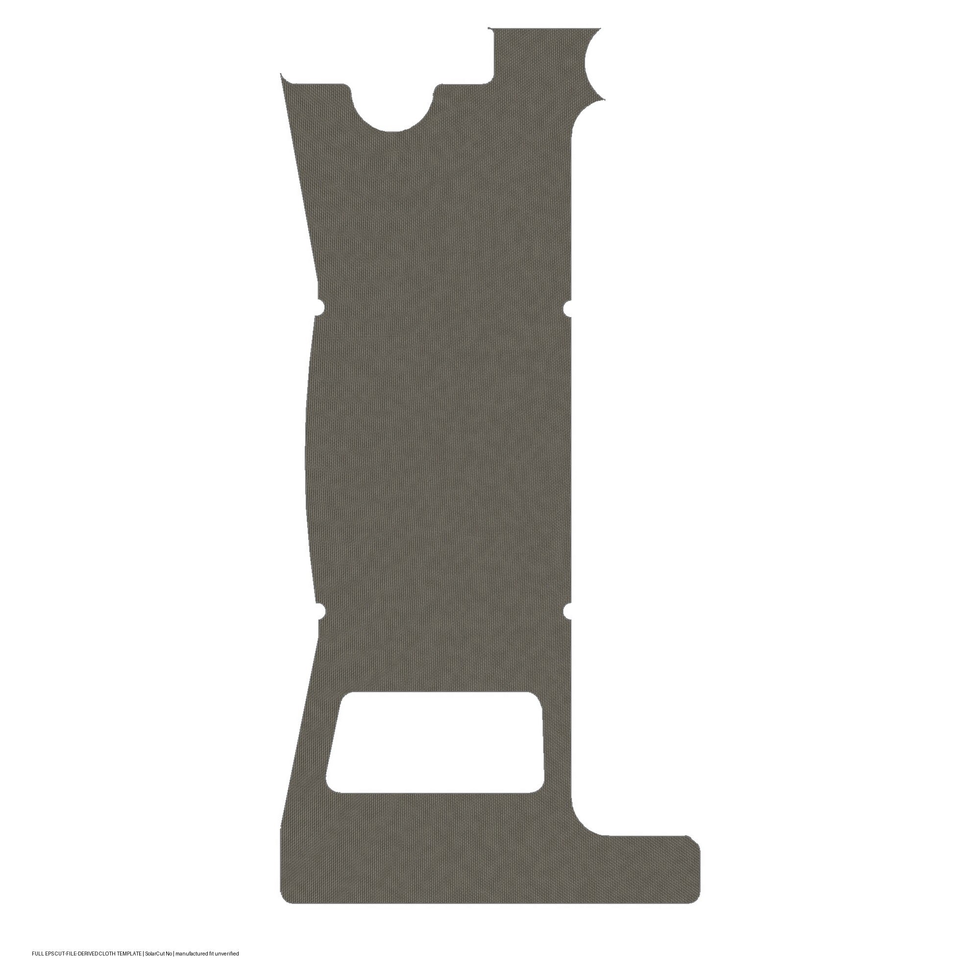 Holosun EPS optic wrap kit outline, Ranger Green (Solar Cut: No)