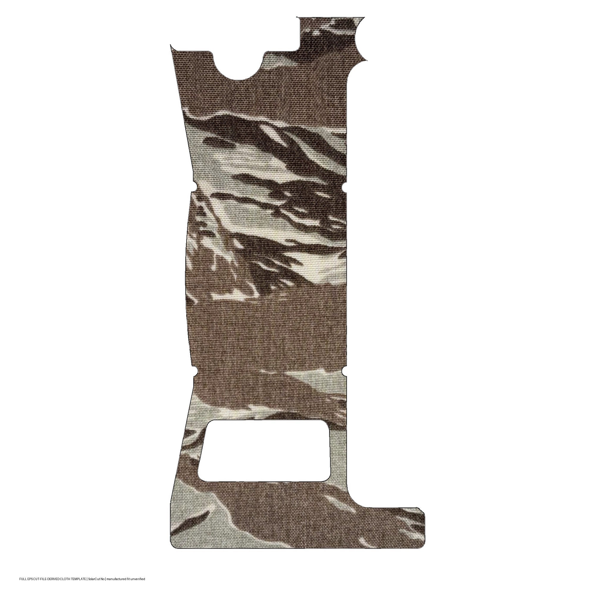 Holosun EPS optic wrap kit outline, Tiger Stripe (Desert) (Solar Cut: No)