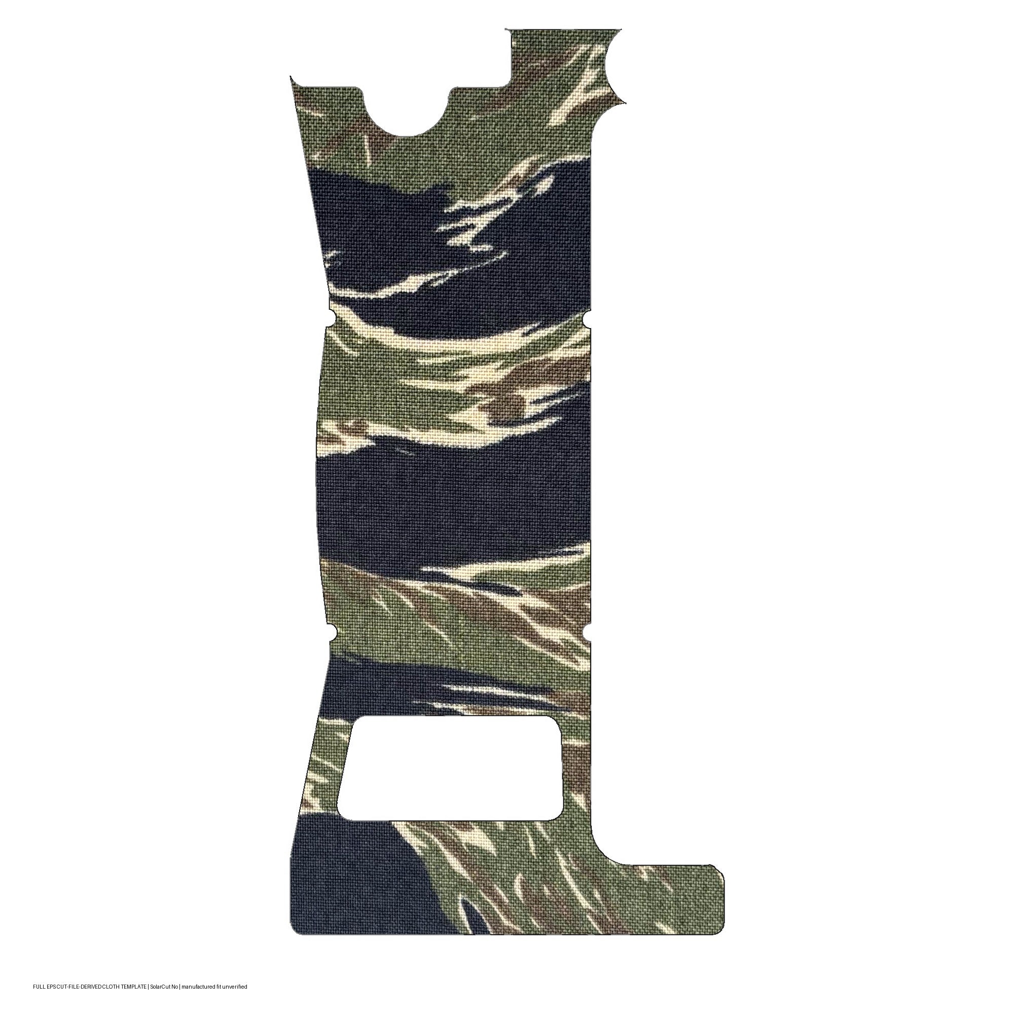 Holosun EPS optic wrap kit outline, Tiger Stripe (Green/Black) (Solar Cut: No)
