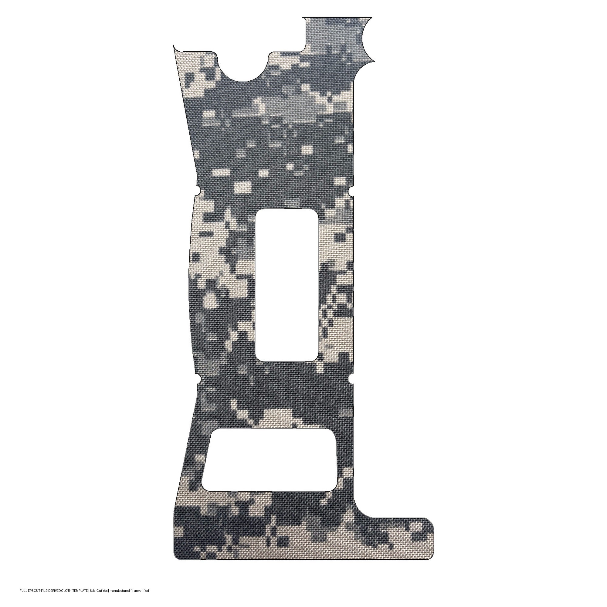 Holosun EPS optic wrap kit outline, ACU (Solar Cut: Yes)