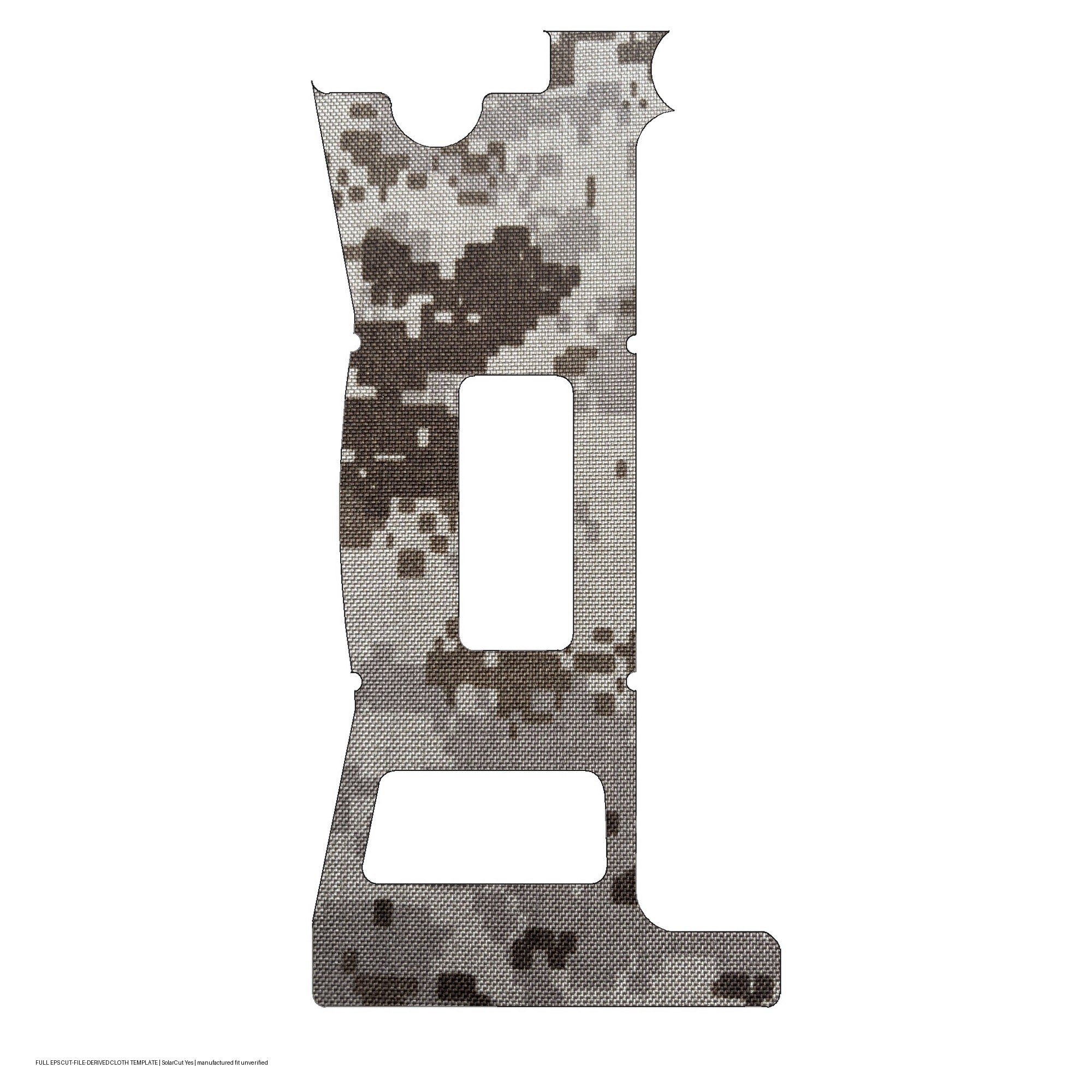 Holosun EPS optic wrap kit outline, ACU (Desert) (Solar Cut: Yes)