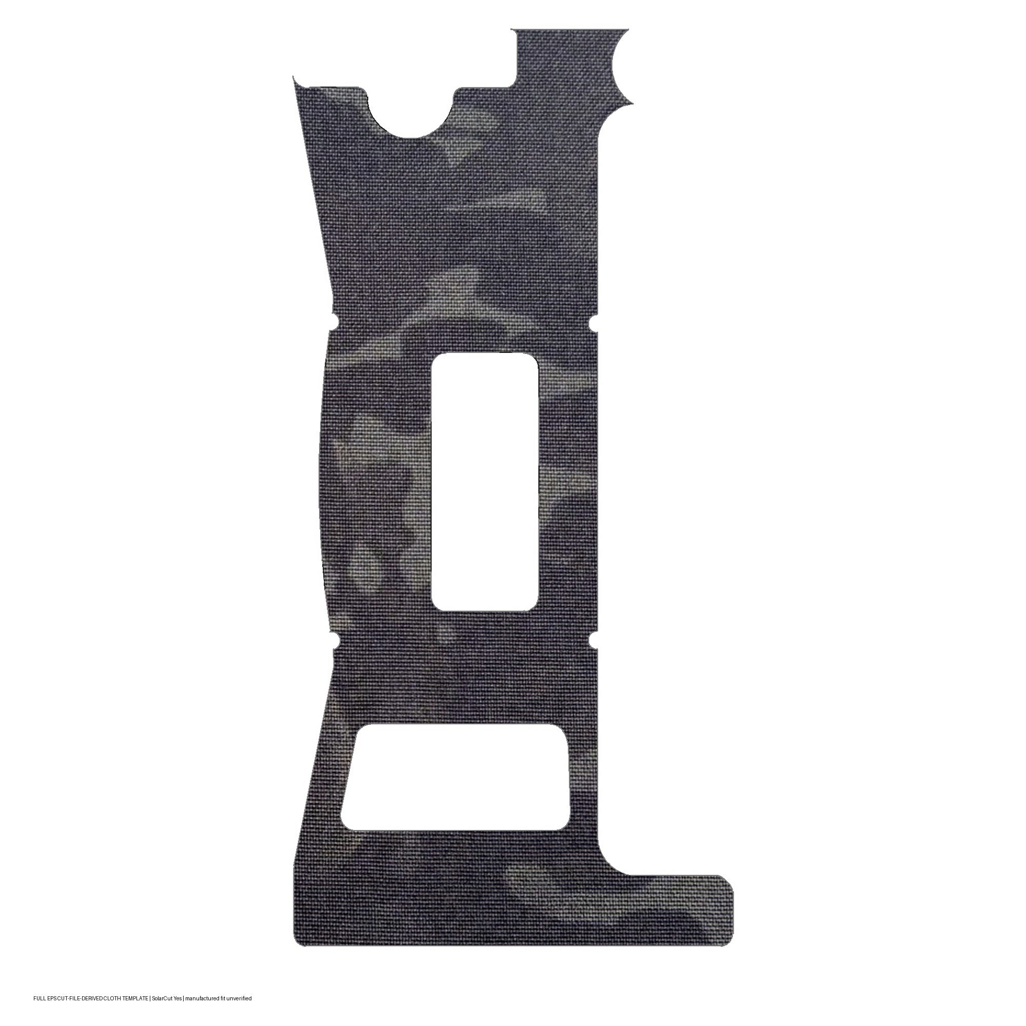 Holosun EPS optic wrap kit outline, MultiCam Black (Solar Cut: Yes)