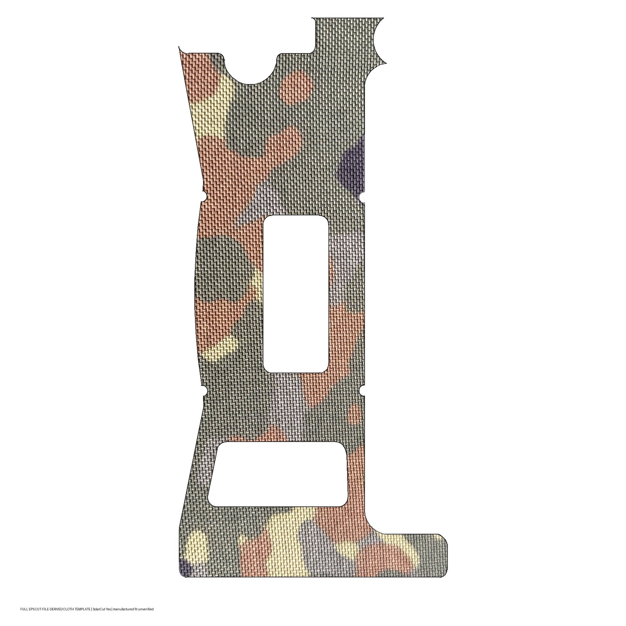 Holosun EPS optic wrap kit outline, Flecktarn (Solar Cut: Yes)