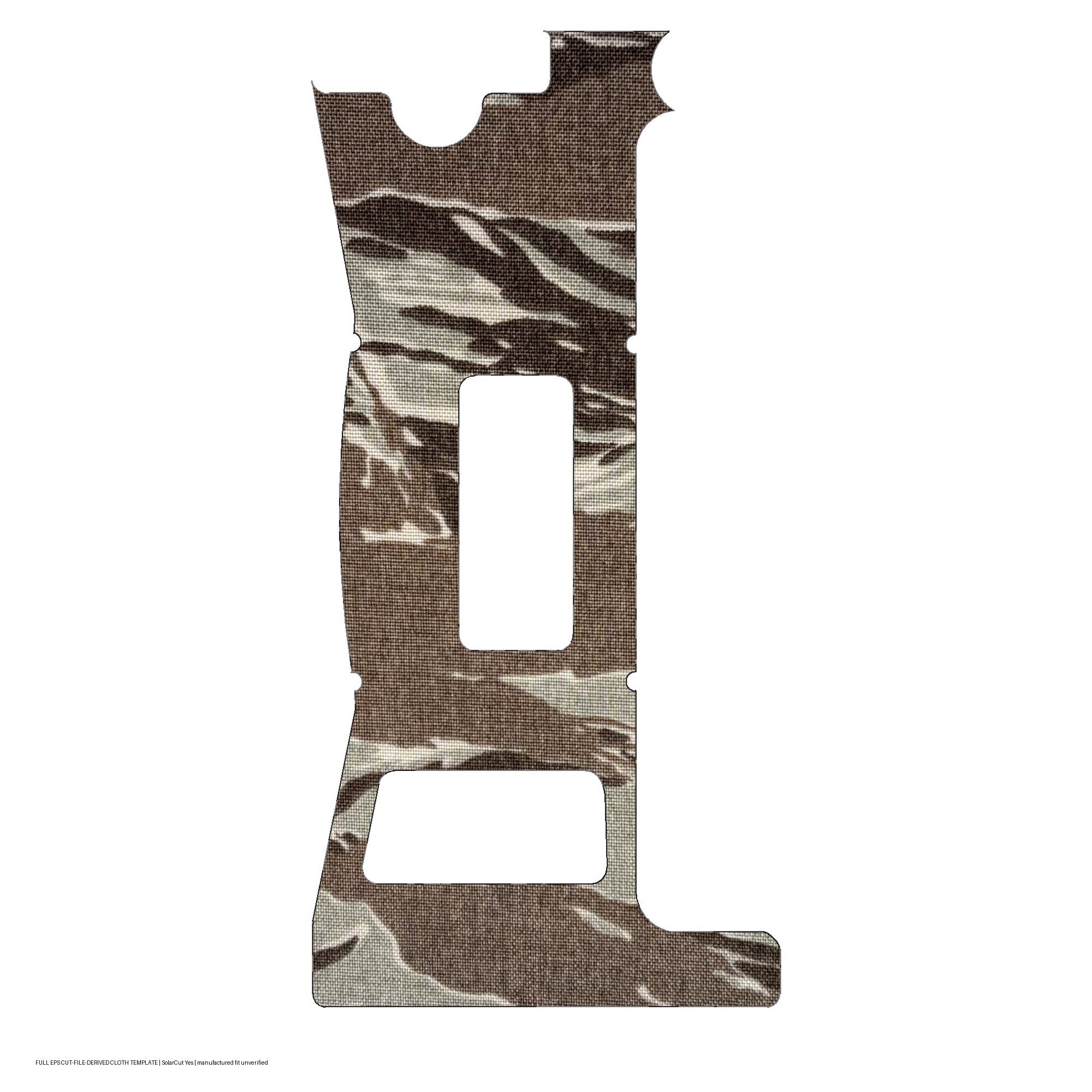 Holosun EPS optic wrap kit outline, Tiger Stripe (ABU) (Solar Cut: Yes)