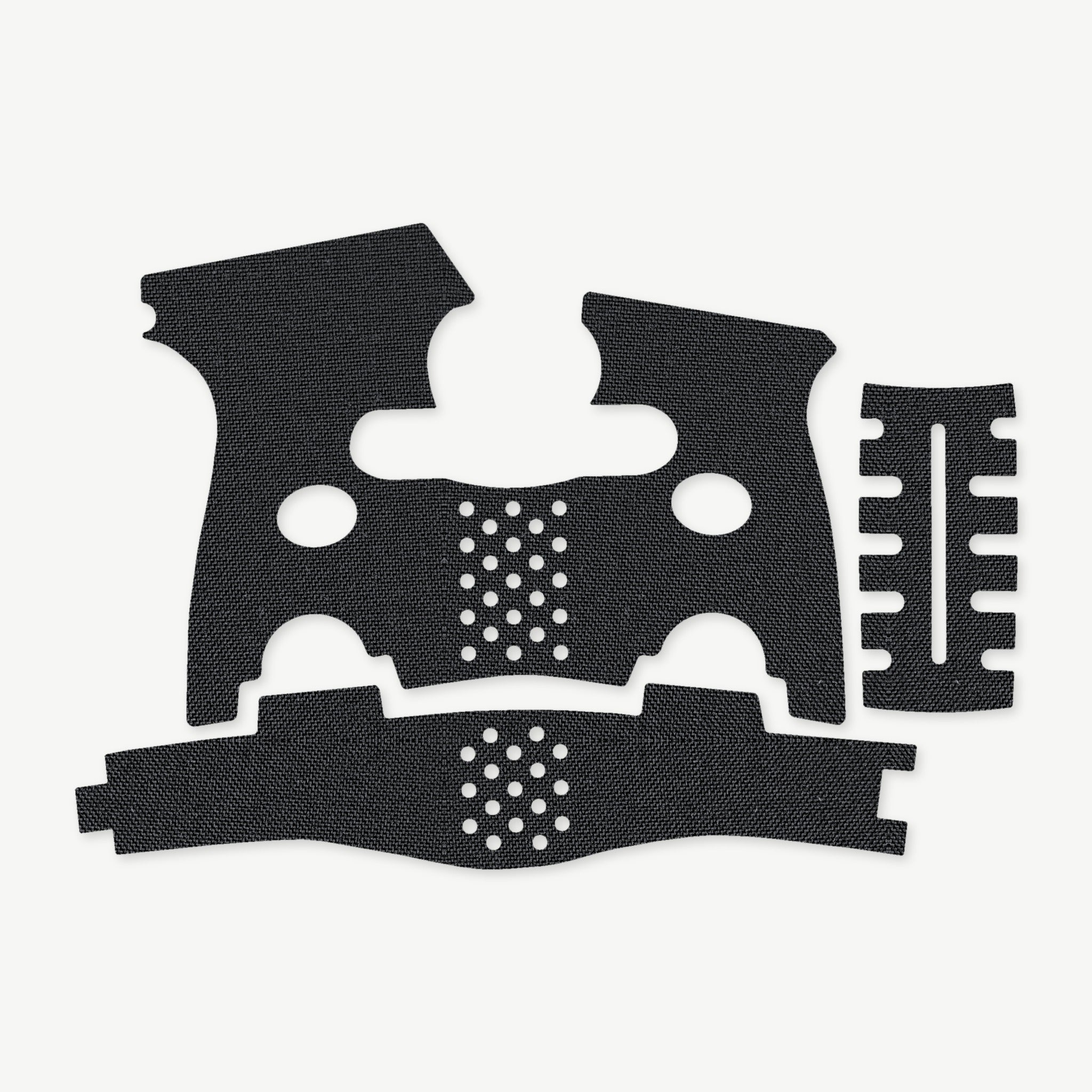Grip Kit for FN 503 - die-cut Cordura 1000D kit pieces in Black - Combat Textiles