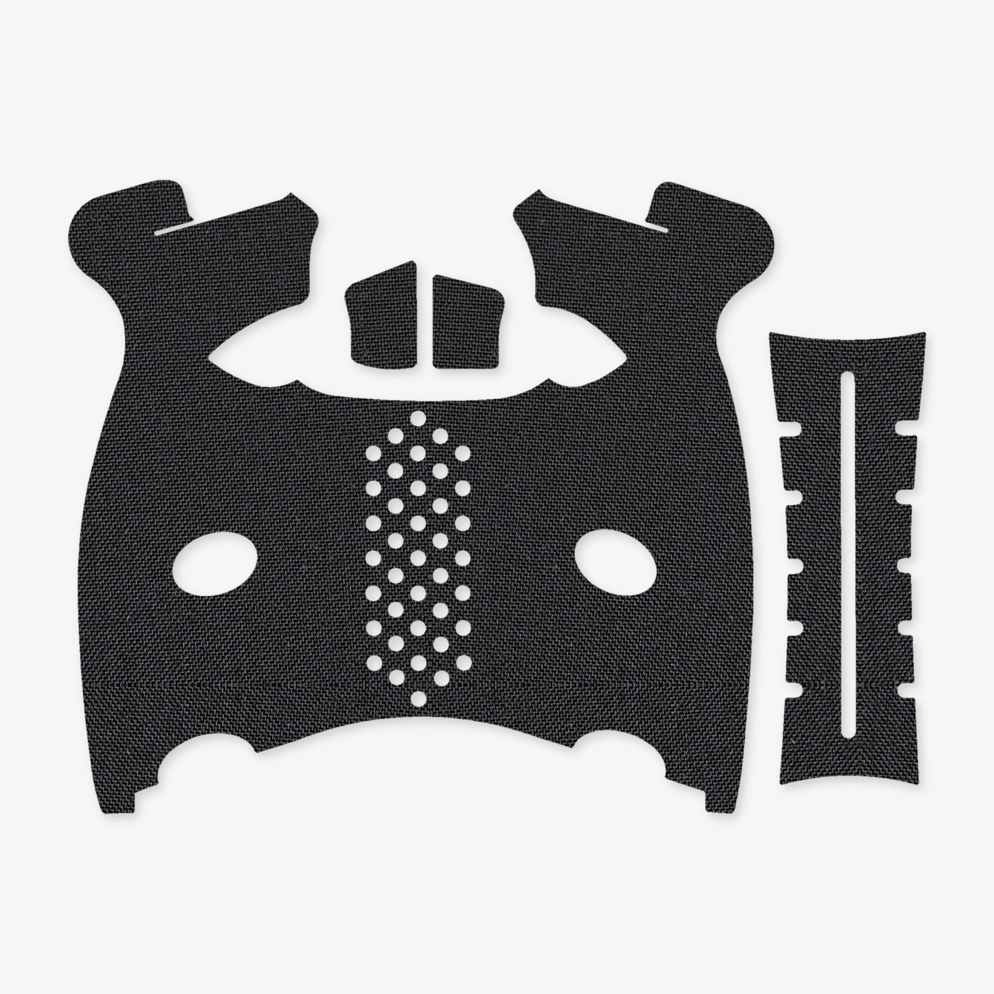 Grip Kit for FN 509 - die-cut Cordura 1000D kit pieces in Black - Combat Textiles