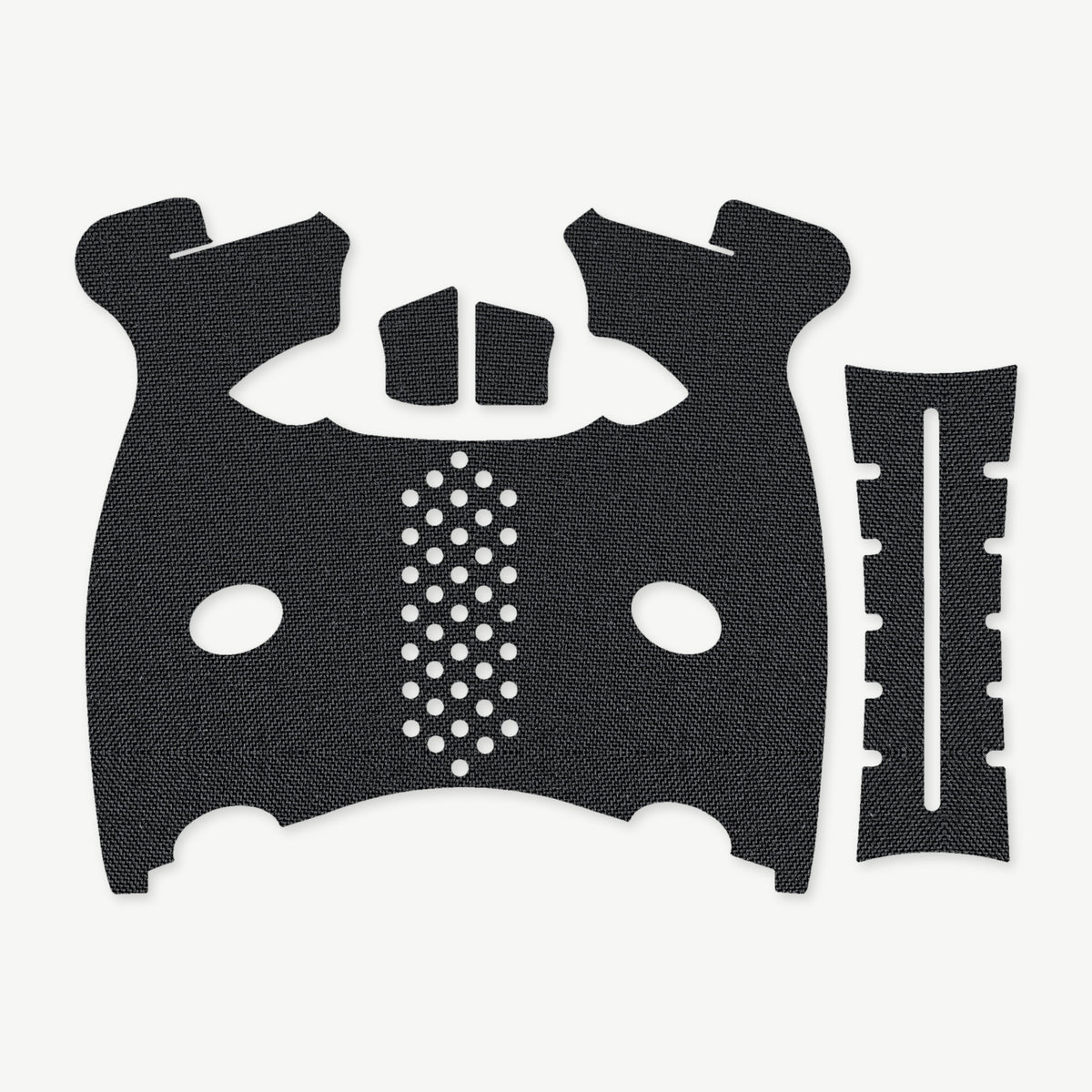 Grip Kit for FN 509 - die-cut Cordura 1000D kit pieces in Black - Combat Textiles