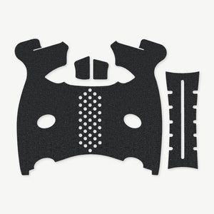 Grip Kit for FN 509 - die-cut Cordura 1000D kit pieces in Black - Combat Textiles