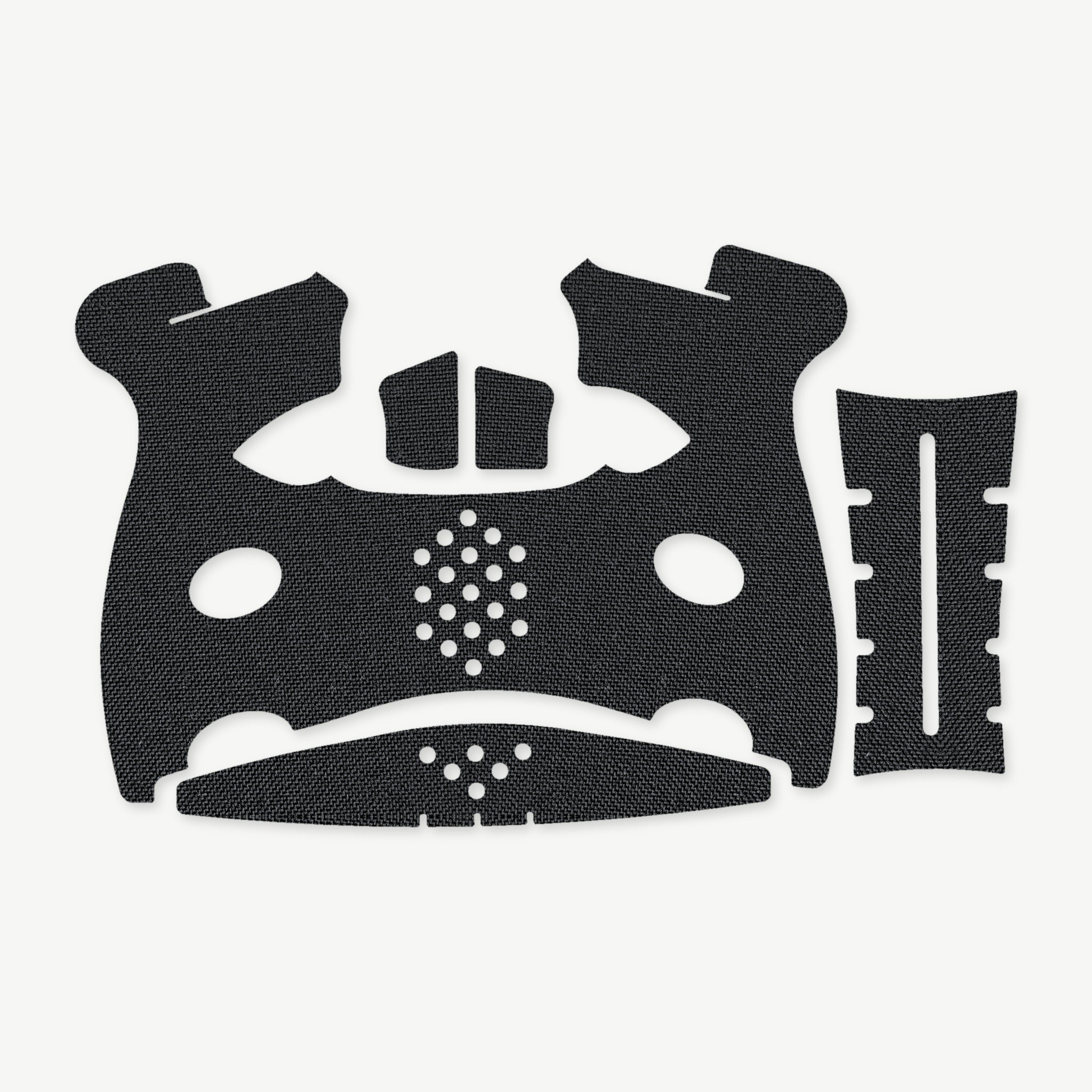 Grip Kit for FN 509C - die-cut Cordura 1000D kit pieces in Black - Combat Textiles