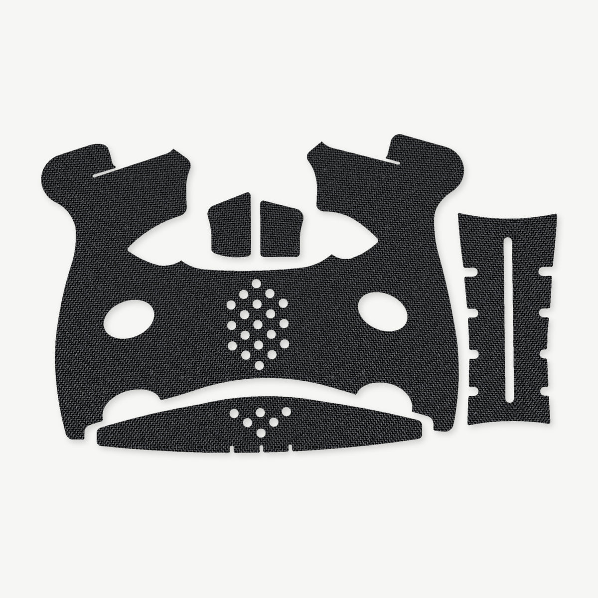Grip Kit for FN 509C - die-cut Cordura 1000D kit pieces in Black - Combat Textiles