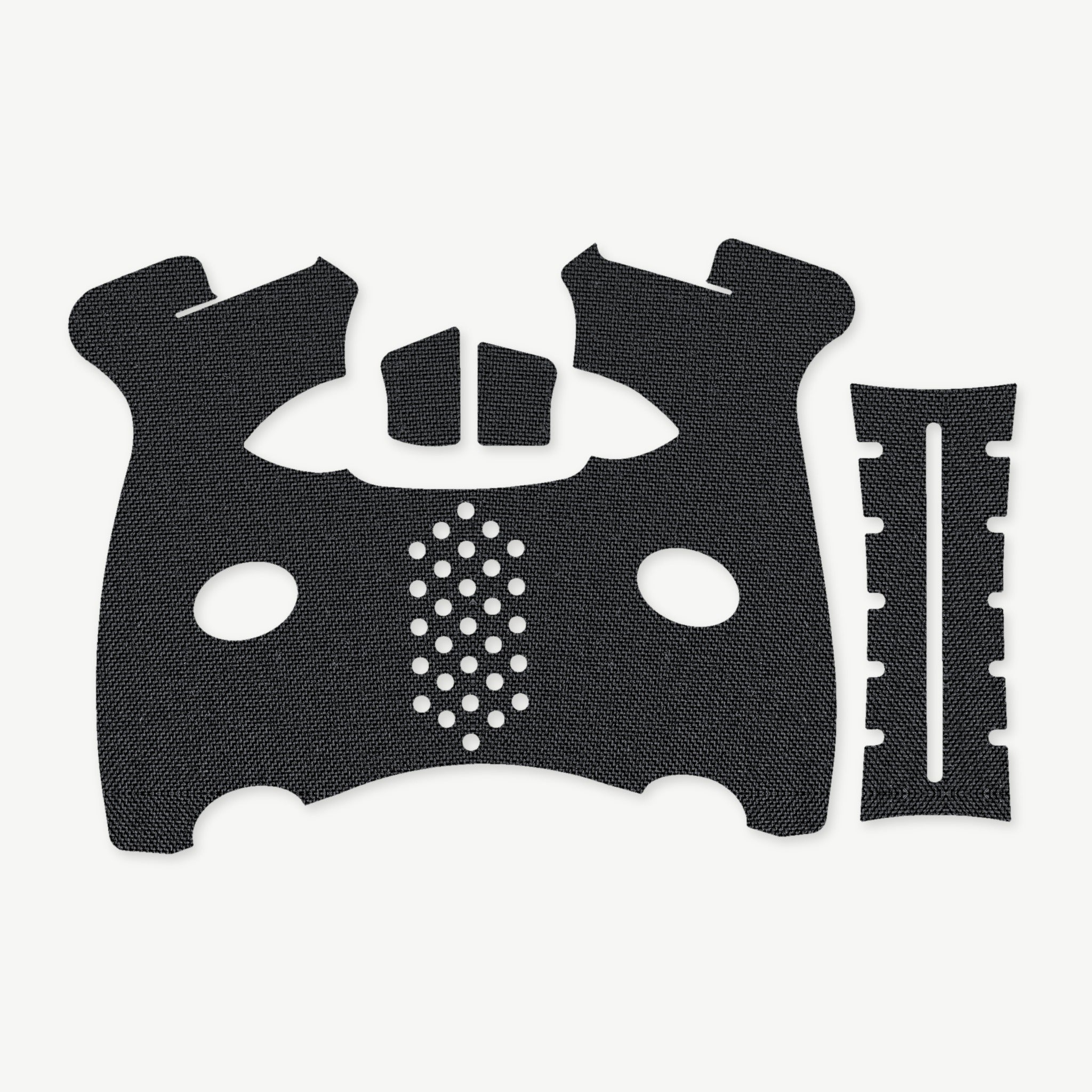 Grip Kit for FN 509M - die-cut Cordura 1000D kit pieces in Black - Combat Textiles