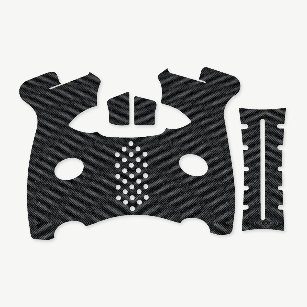 Grip Kit for FN 509M - die-cut Cordura 1000D kit pieces in Black - Combat Textiles
