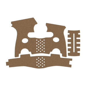 FN 503 grip wrap kit outline, Coyote