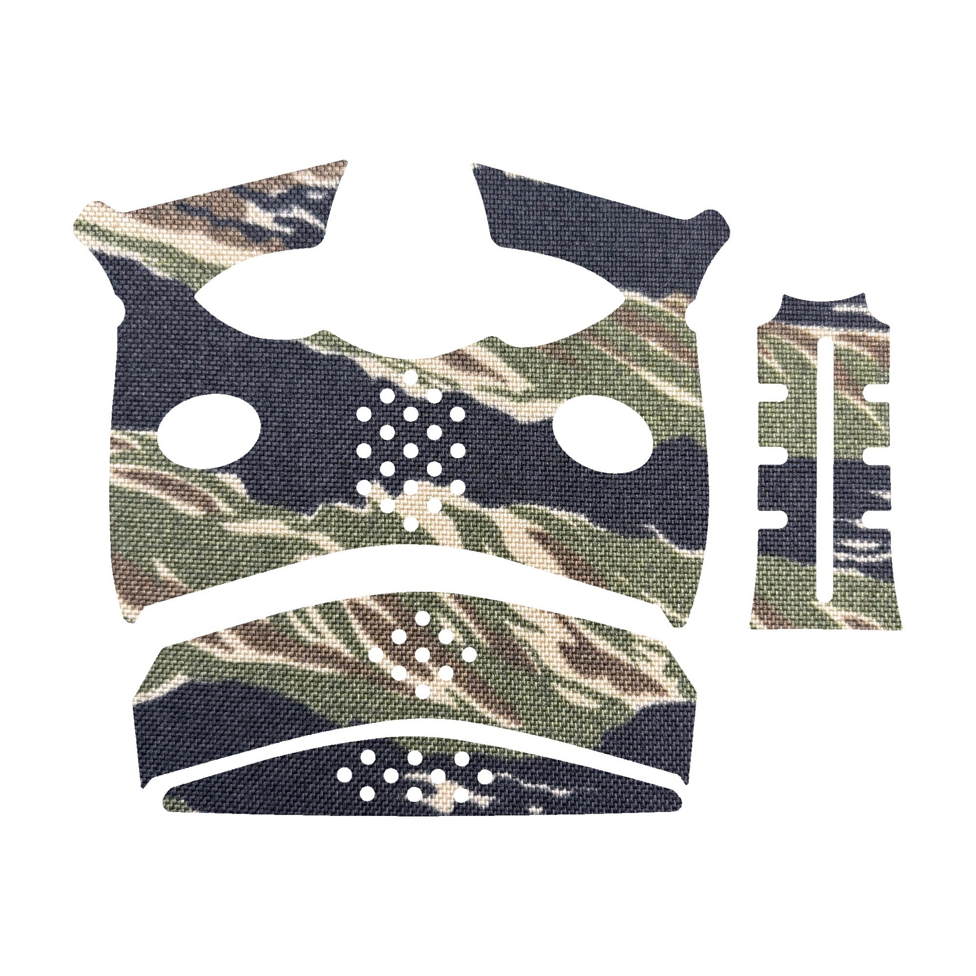 FN REFLEX grip wrap kit outline, Tiger Stripe (Green/Black)