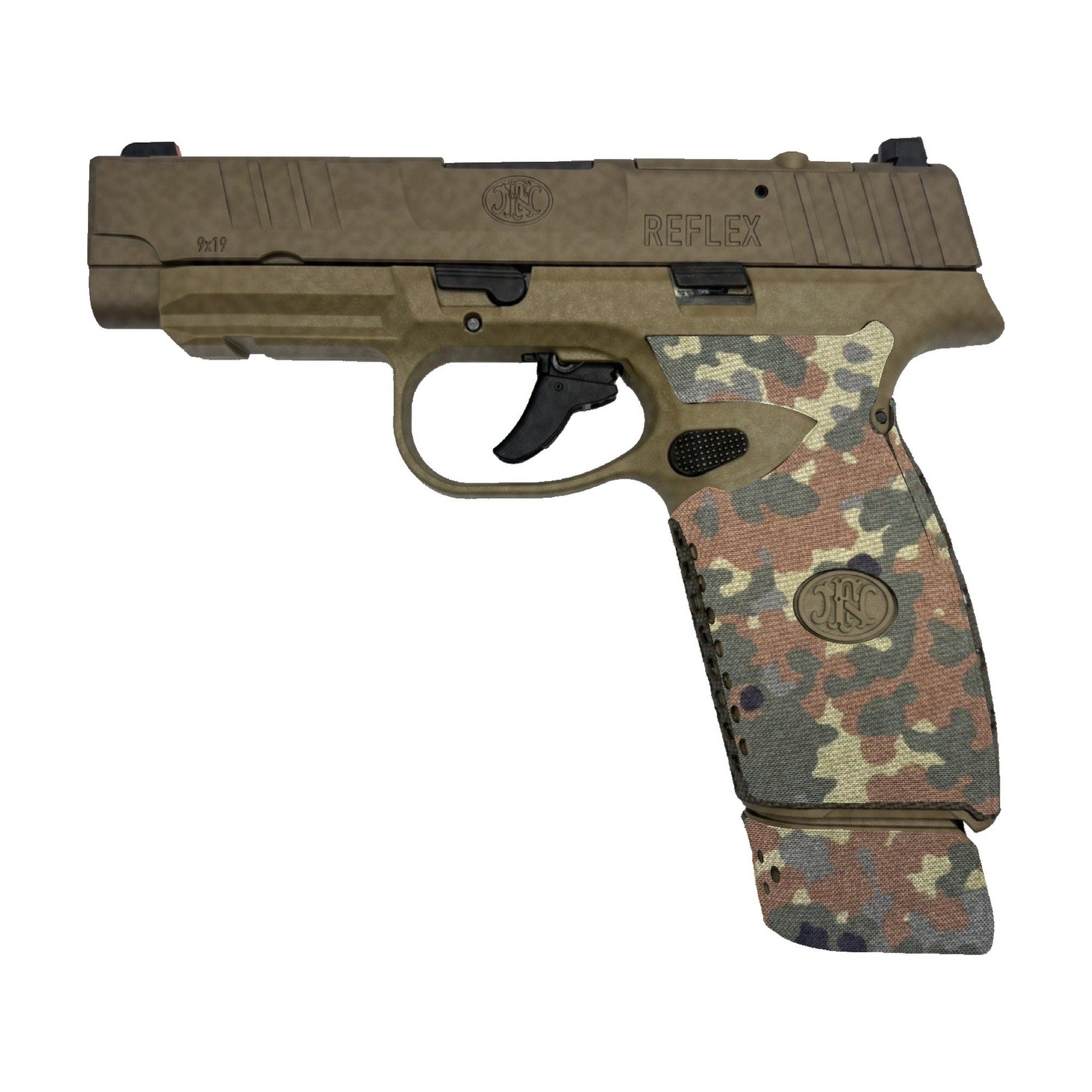 FN REFLEX XL Cordura grip wrap, Flecktarn
