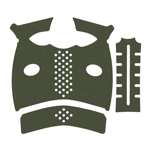 FN REFLEX XL grip wrap kit outline, OD Green