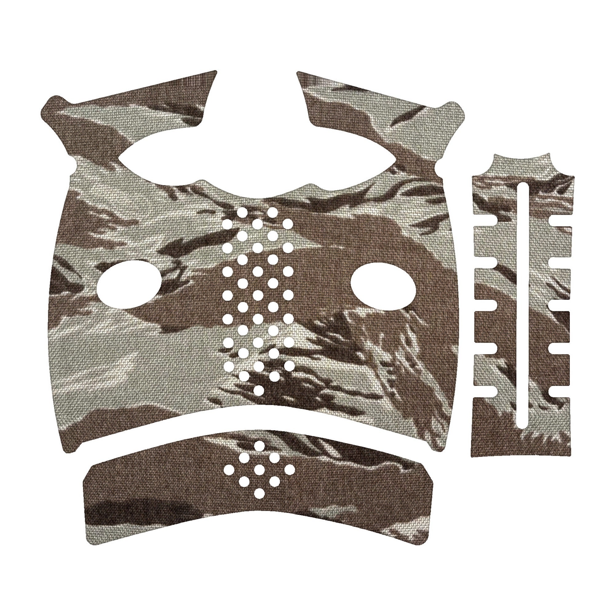 FN REFLEX XL grip wrap kit outline, Tiger Stripe (Desert)