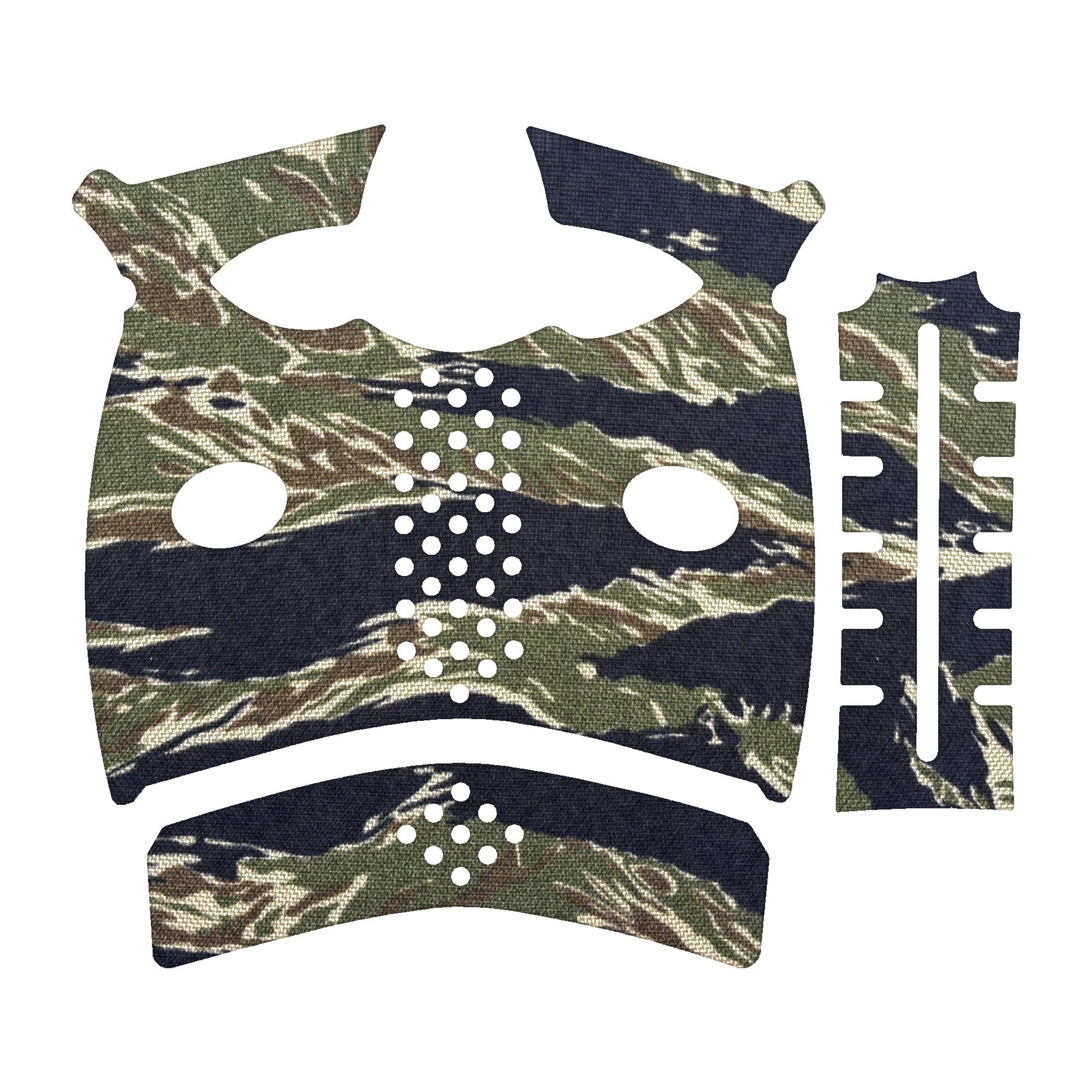 FN REFLEX XL grip wrap kit outline, Tiger Stripe (Green/Black)