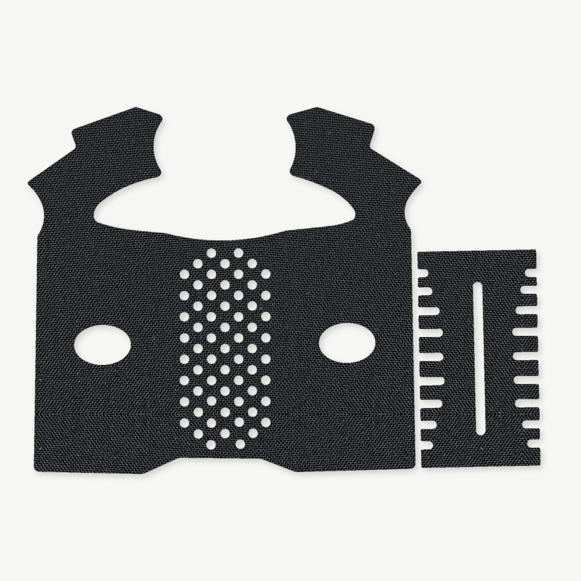 Grip Kit for FNX 45 - die-cut Cordura 1000D kit pieces in Black - Combat Textiles