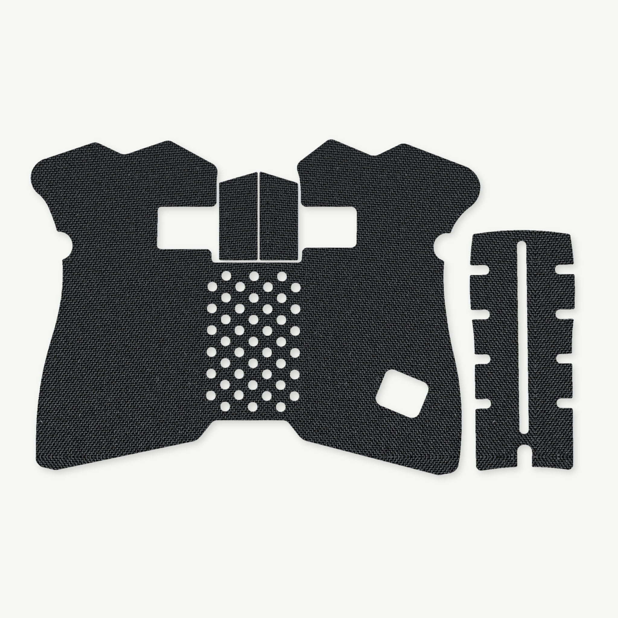 Grip Kit for GLOCK G19/G23/G32 Pistols - die-cut Cordura 1000D kit pieces in Black - Combat Textiles