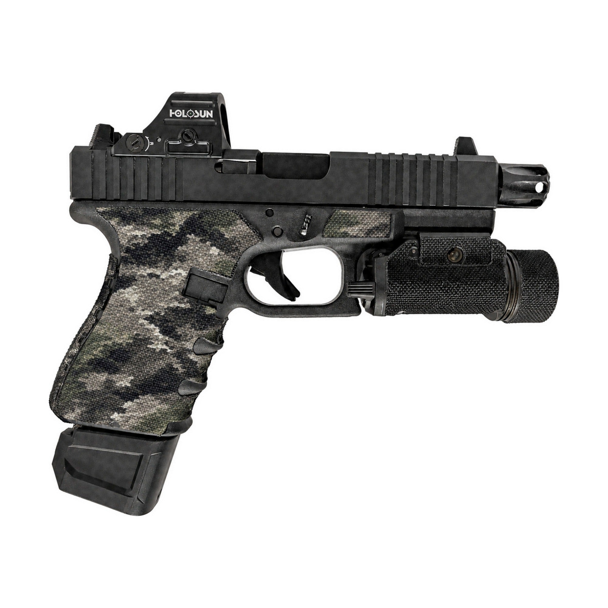 GLOCK G19/G23/G32 Pistols Cordura grip wrap, A-TACS iX (Gen3)