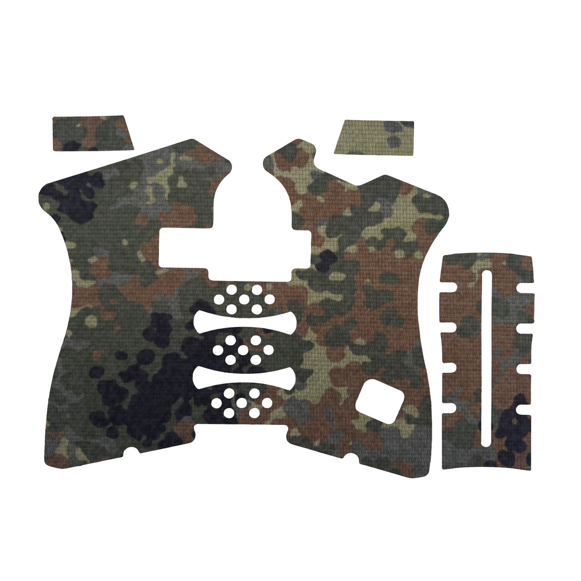 GLOCK G19/G23/G32 Pistols grip wrap kit outline, Flecktarn (Gen3)