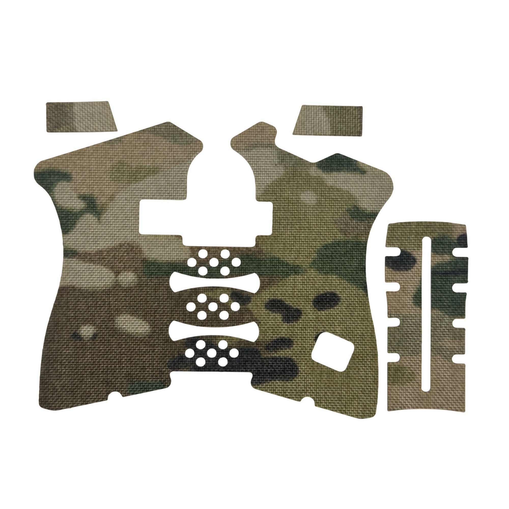 GLOCK G19/G23/G32 Pistols grip wrap kit outline, MultiCam (Gen3)
