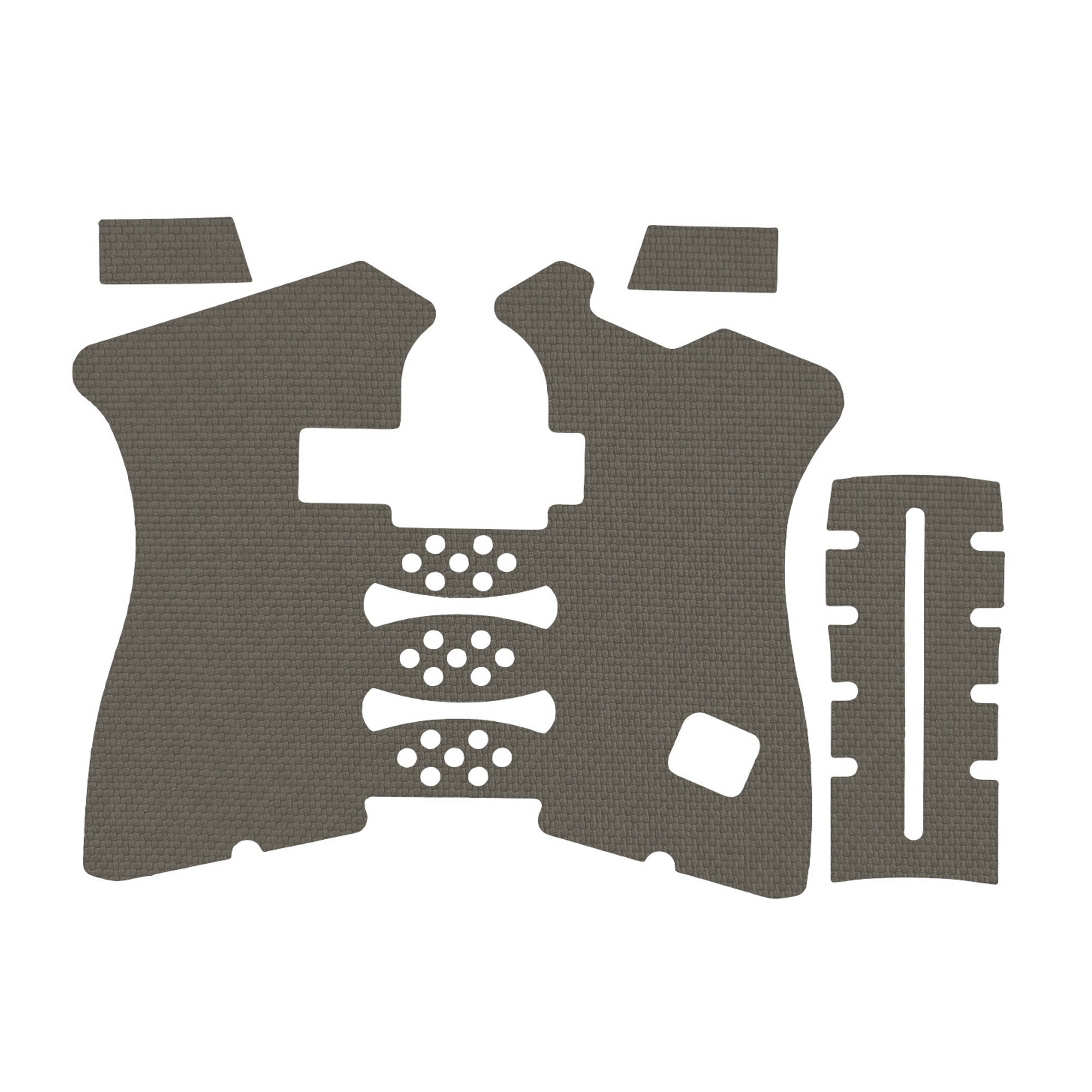 GLOCK G19/G23/G32 Pistols grip wrap kit outline, Ranger Green (Gen3)