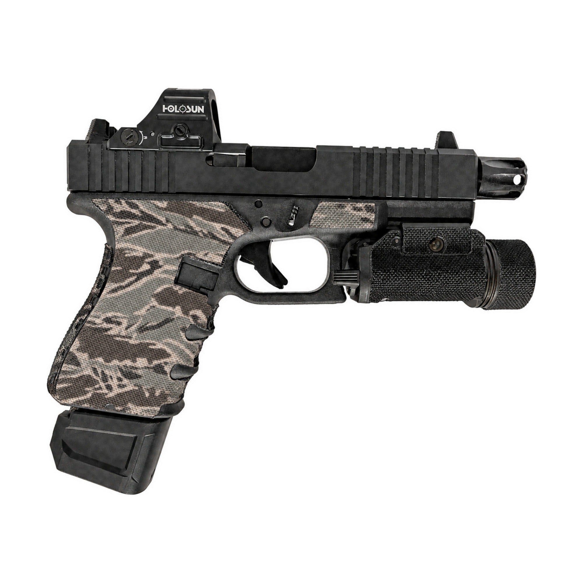 GLOCK G19/G23/G32 Pistols Cordura grip wrap, Tiger Stripe (ABU) (Gen3)