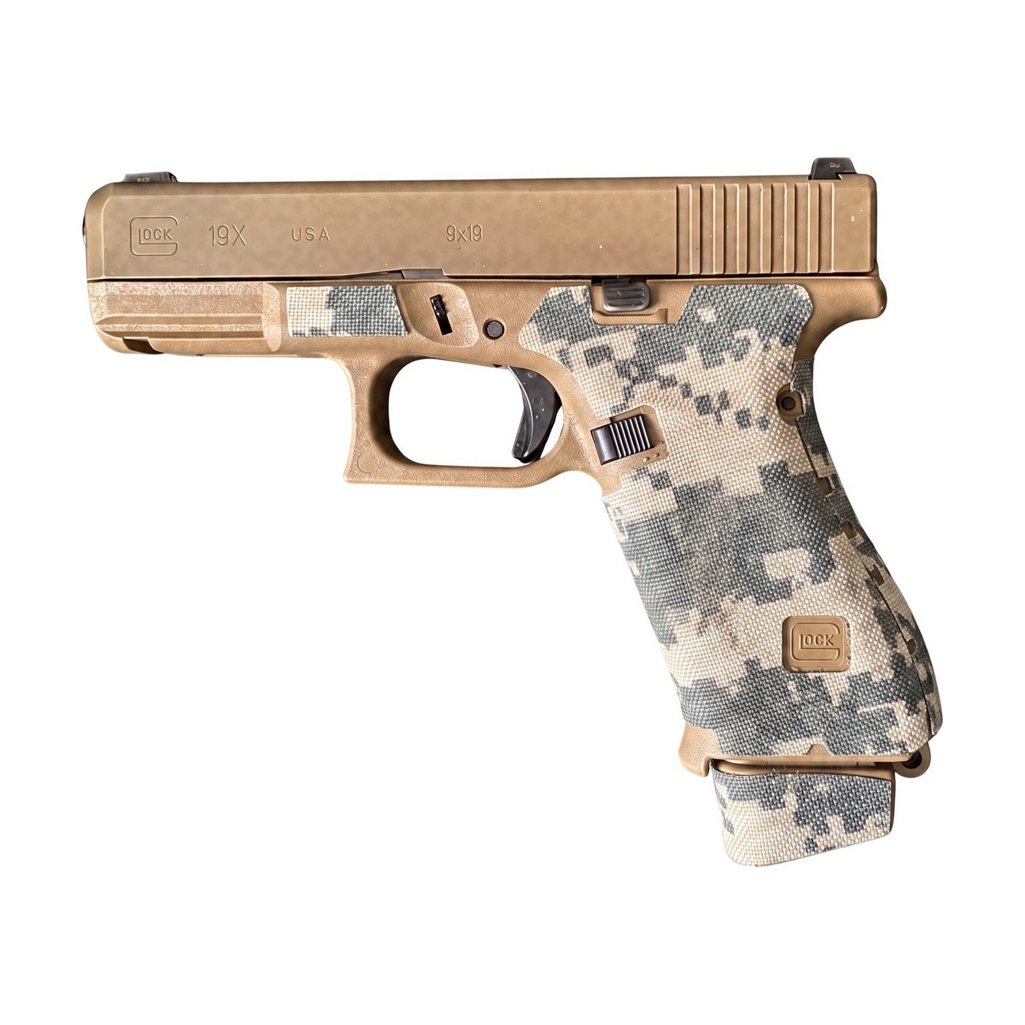 GLOCK G19X/G45/G47 Pistols Cordura grip wrap, ACU