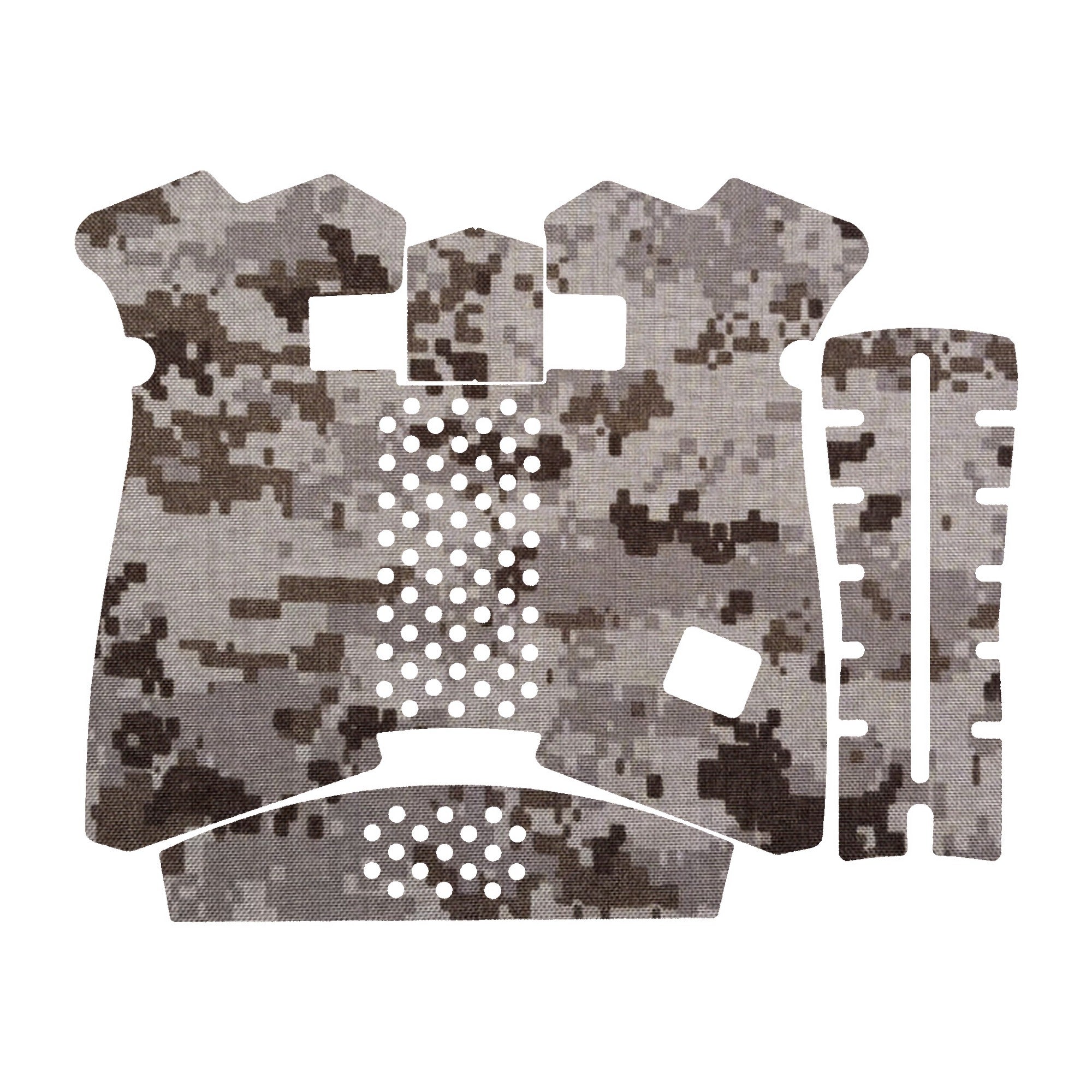GLOCK G19X/G45/G47 Pistols grip wrap kit outline, ACU (Desert)