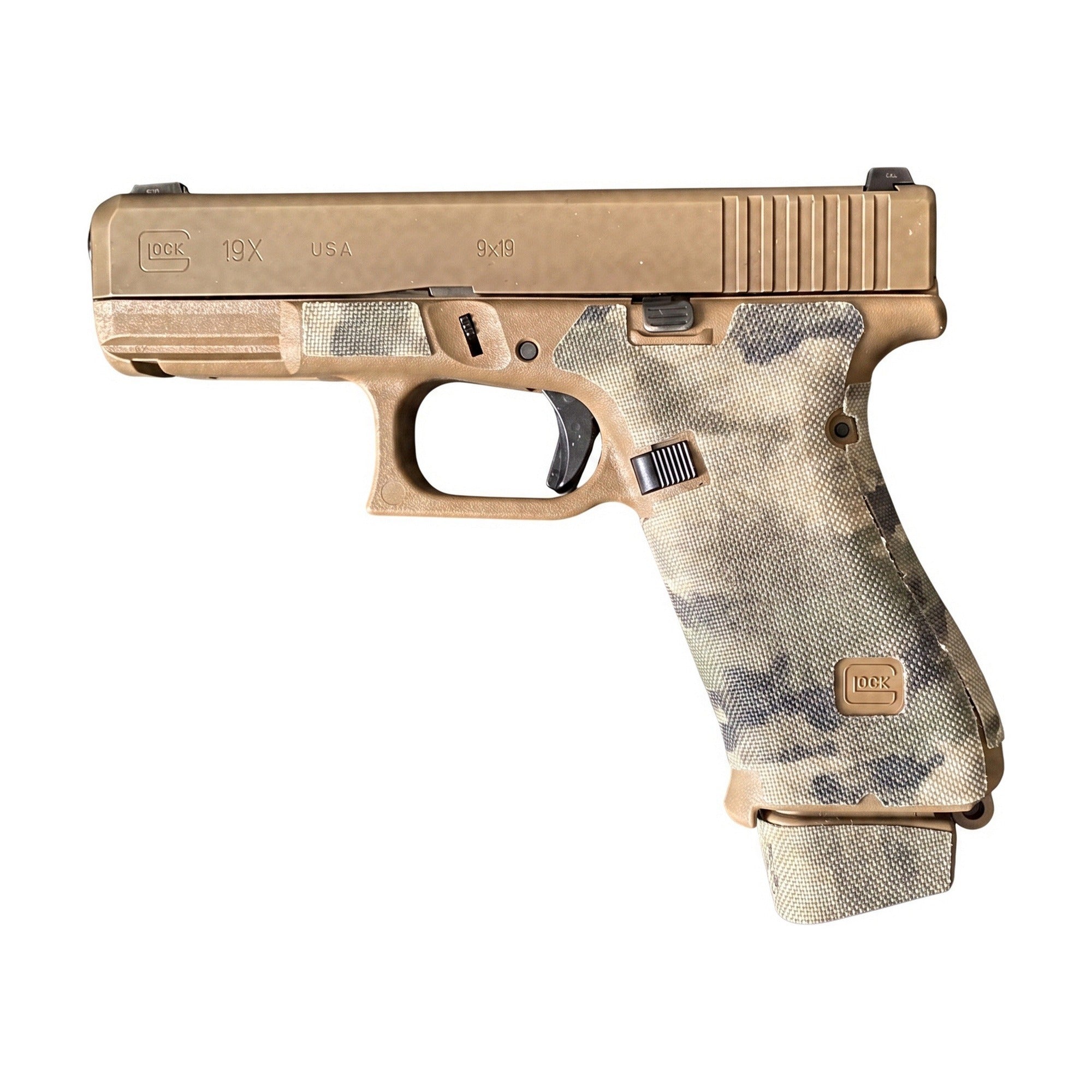 GLOCK G19X/G45/G47 Pistols Cordura grip wrap, A-TACS iX