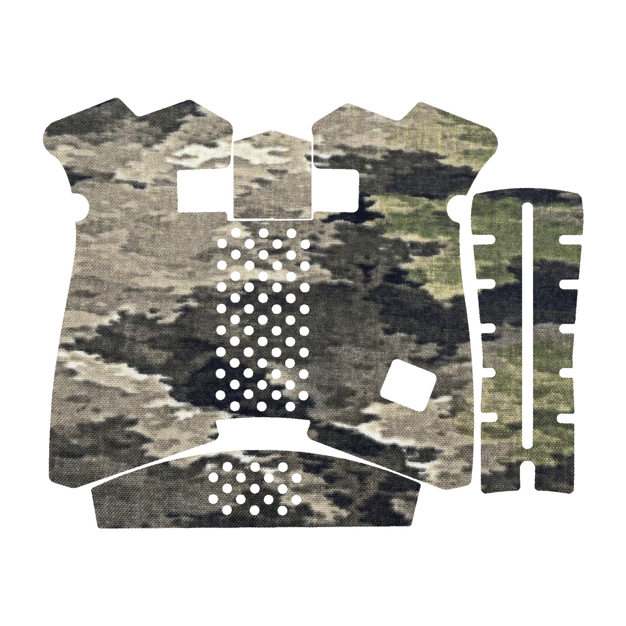 GLOCK G19X/G45/G47 Pistols grip wrap kit outline, A-TACS iX