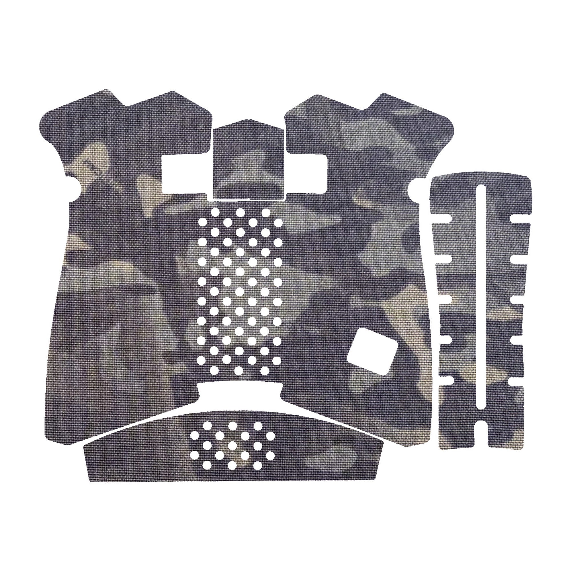 GLOCK G19X/G45/G47 Pistols grip wrap kit outline, MultiCam Black